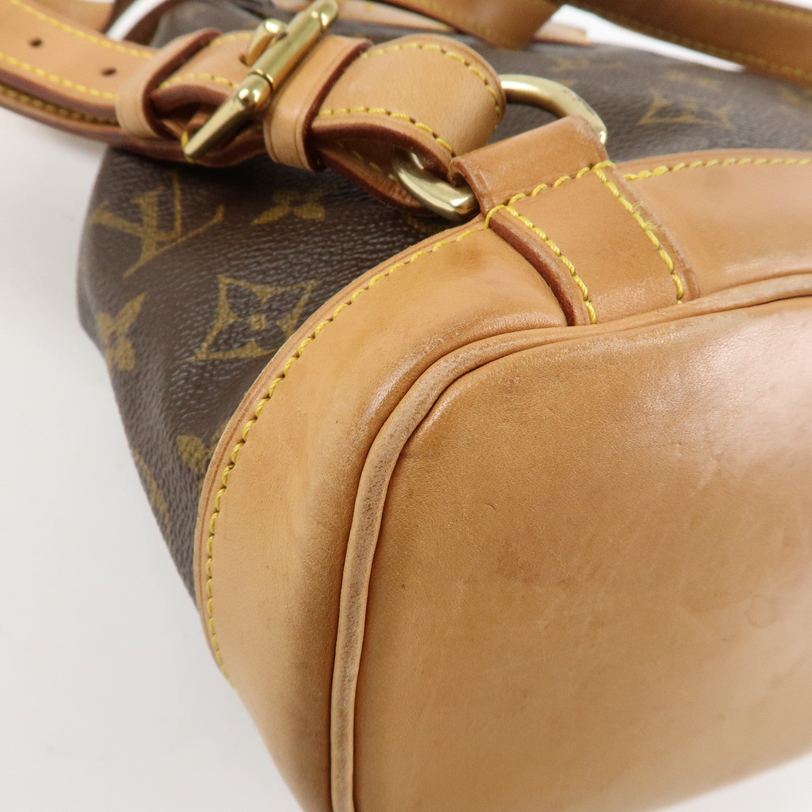 Louis Vuitton Monogram Montsouris MM Back Pack Ruck Sack M51136 Used