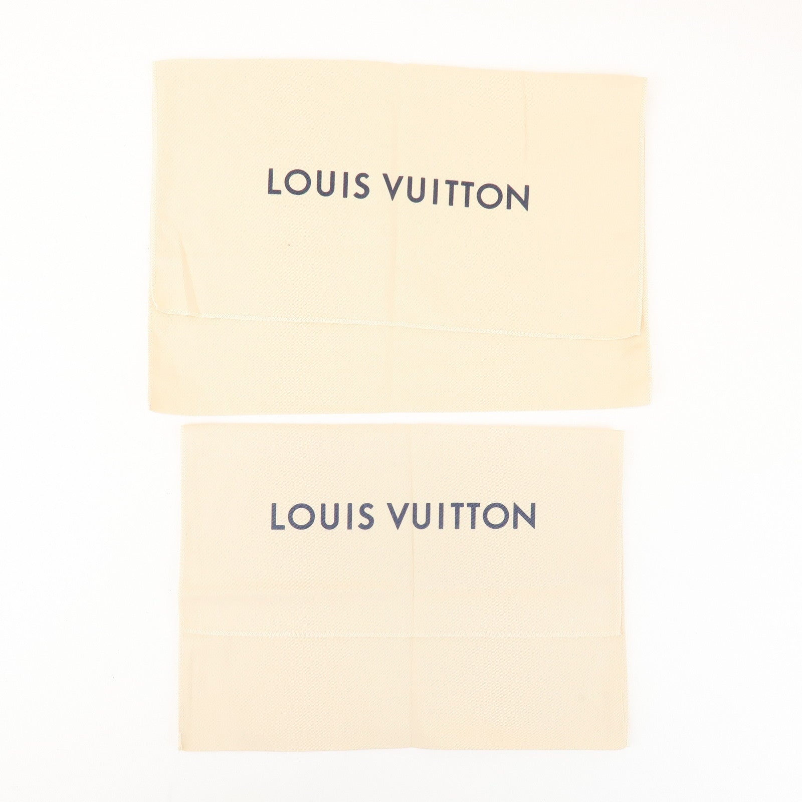 Louis Vuitton Set of 10 Dust Bag Storage Bag Flap Style Beige