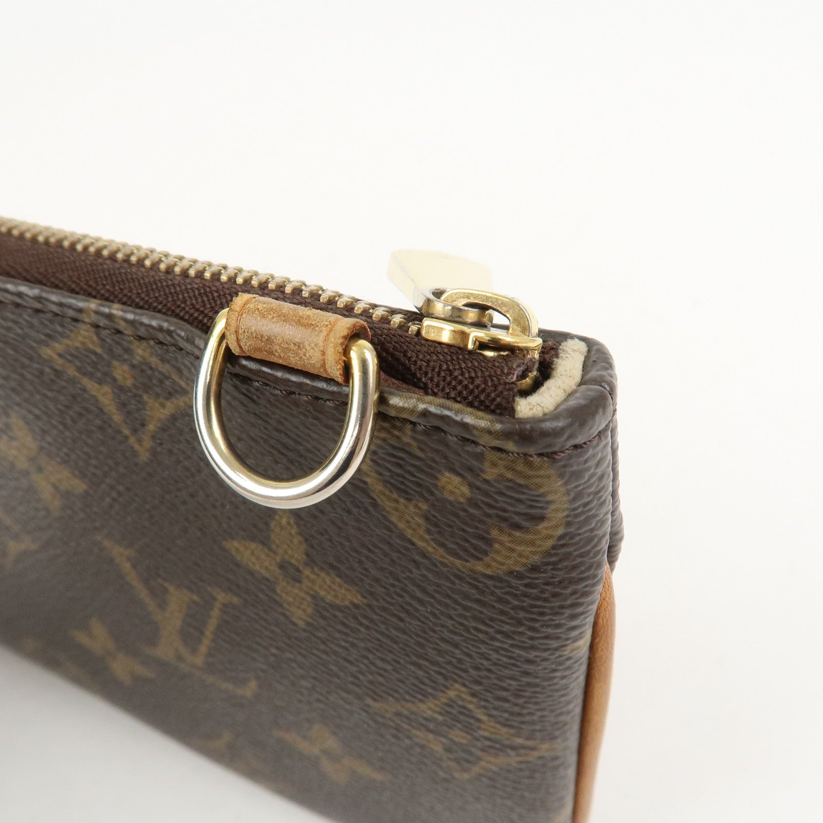 Louis Vuitton Monogram Pochette Tikal Pouch Purse Brown M60019