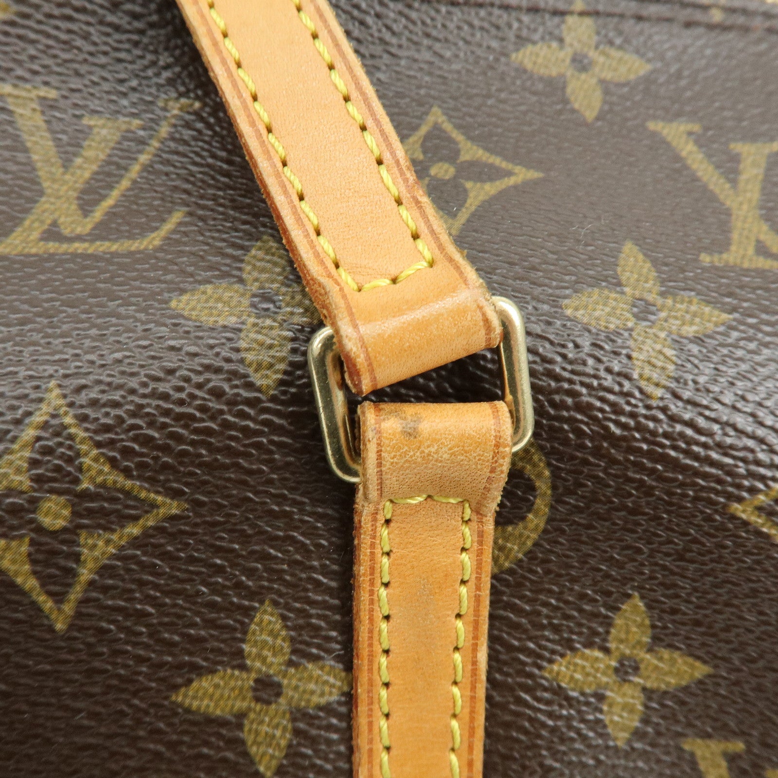 Louis Vuitton Monogram Papillon 30 Hand Bag Brown M51385