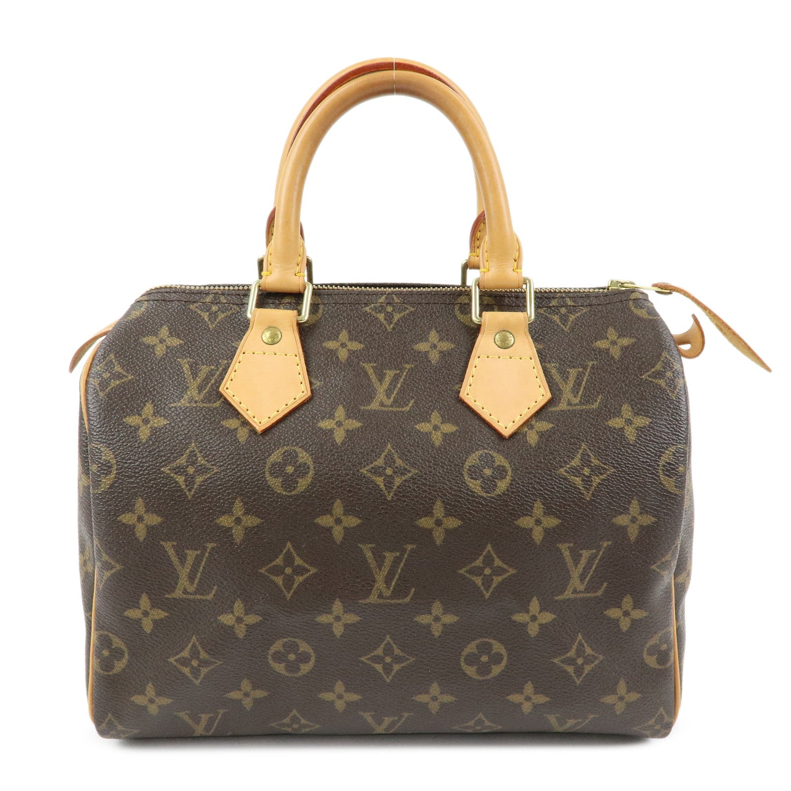 Louis Vuitton Monogram Speedy 25 Boston Bag Hand Bag Brown M41528