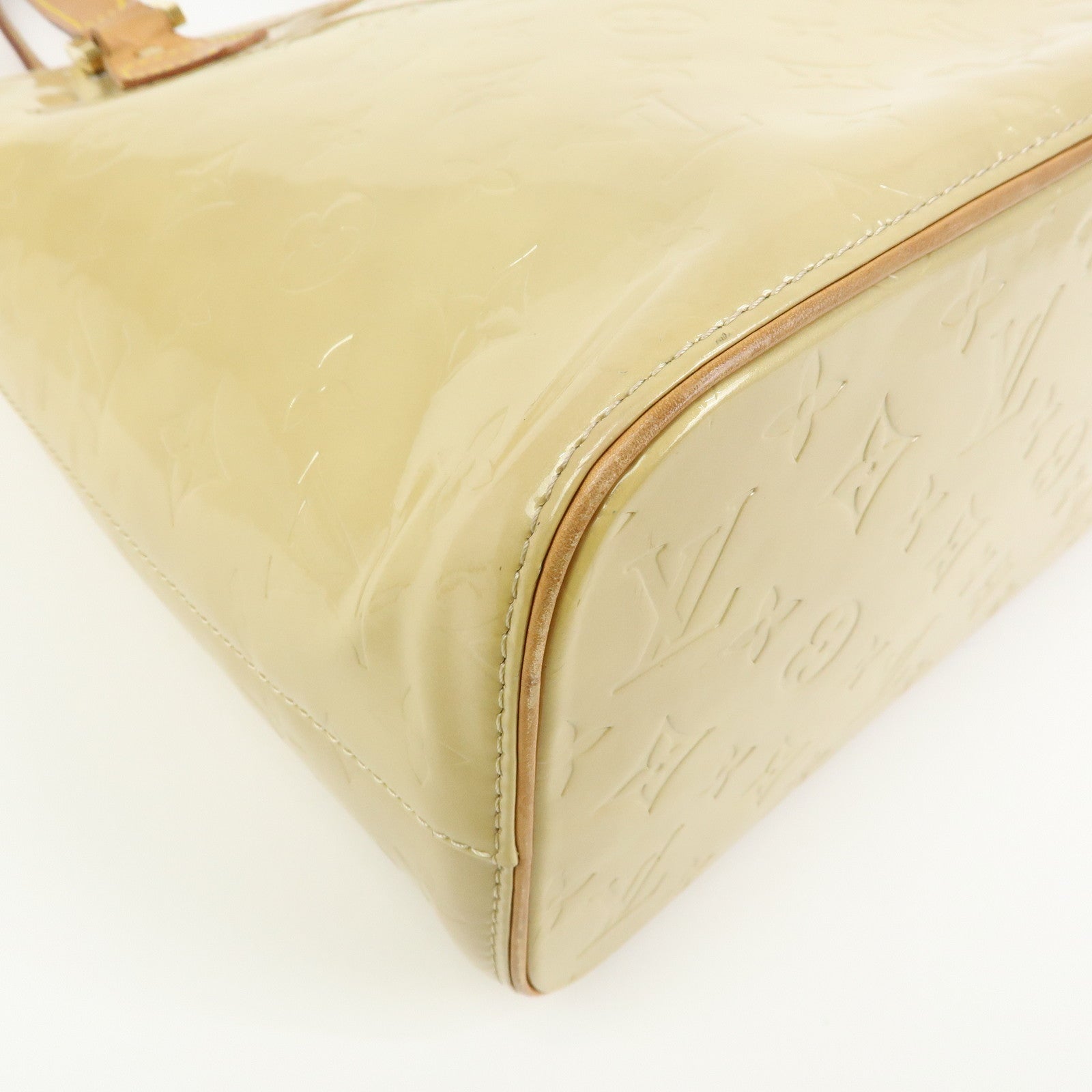 Louis Vuitton Monogram Vernis Houston Tote Hand Bag Beige M91004