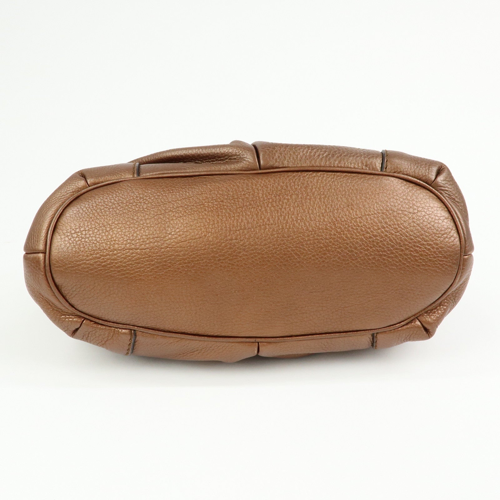 GUCCI Sukey Interlocking G Leather 2Way Shoulder Bag Bronze 247902