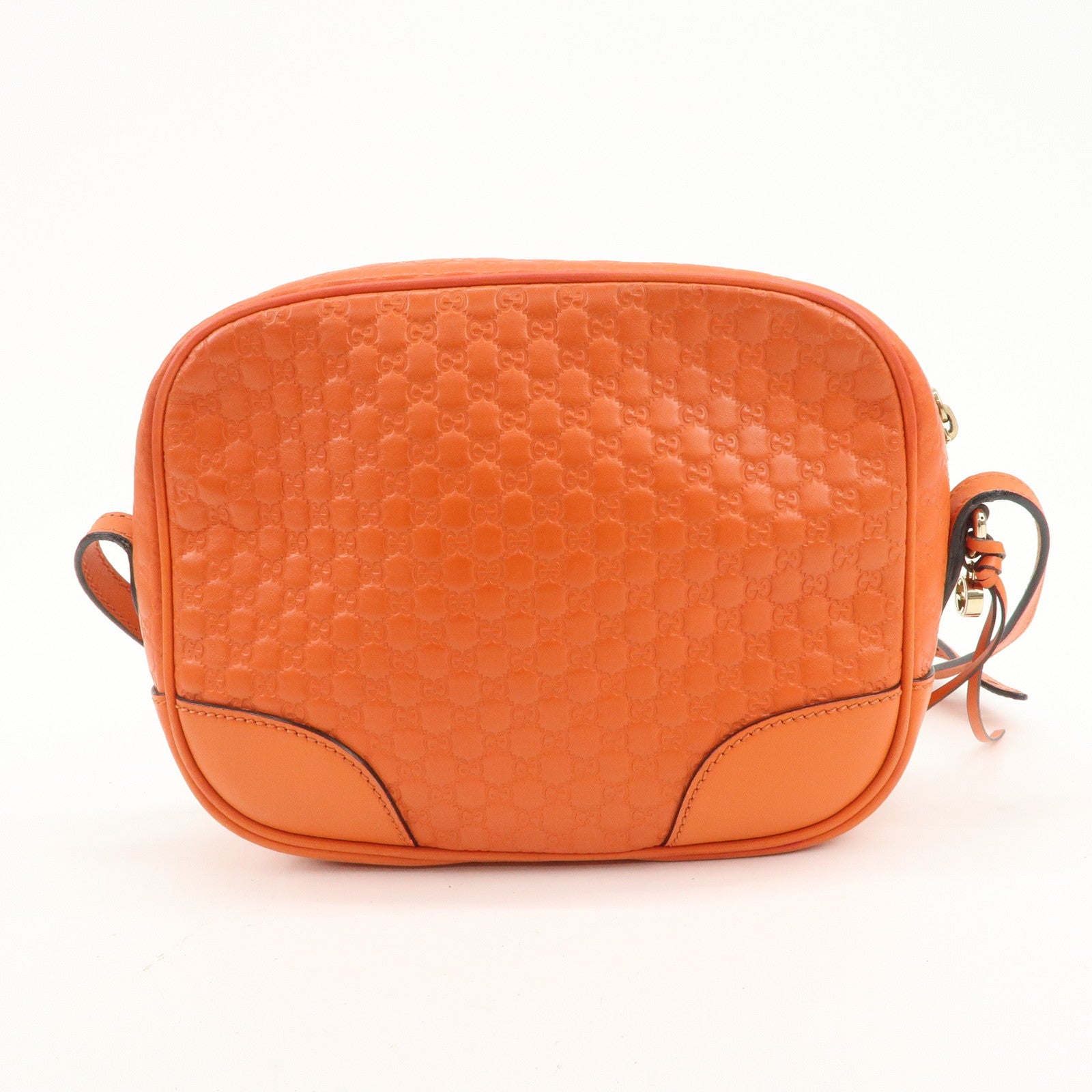 GUCCI Micro Guccissima Leather Shoulder Bag Orange 449413