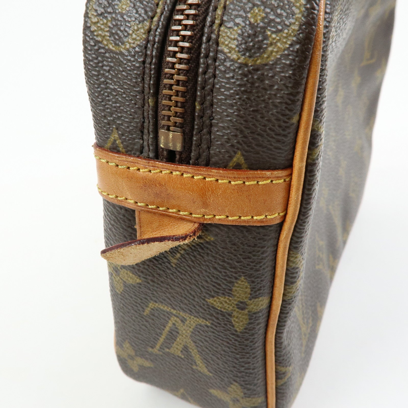 Louis Vuitton Monogram Compiegne 23 Pouch Clutch Bag Brown M51847