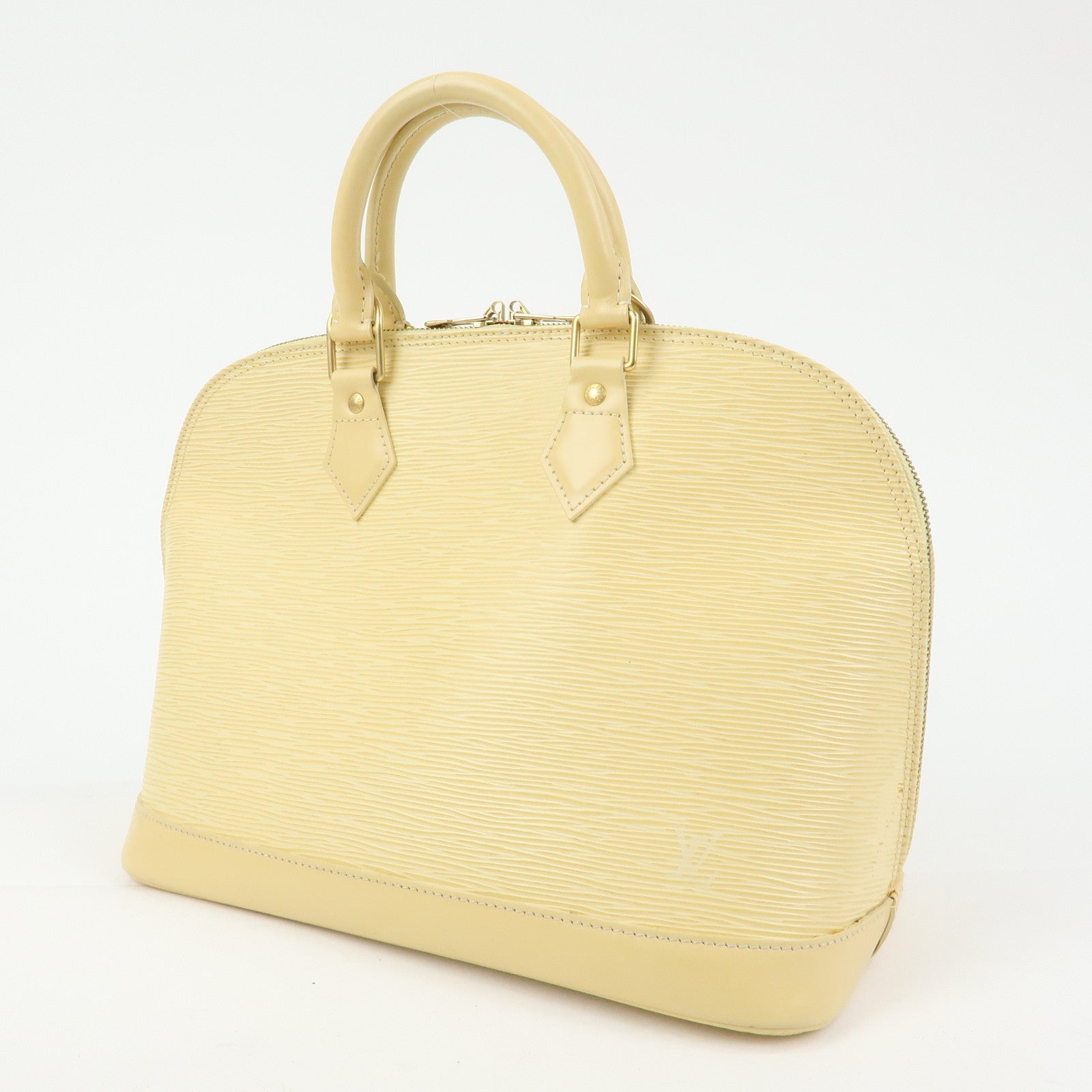 Louis Vuitton Alma Epi Leather Hand Bag Vanilla M5214A