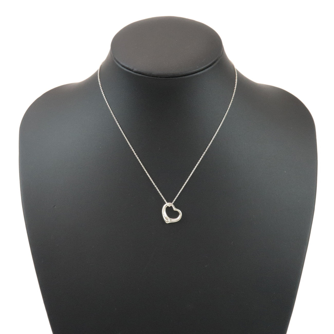 Tiffany & Co Open Heart Necklace 15MM SV925 Silver