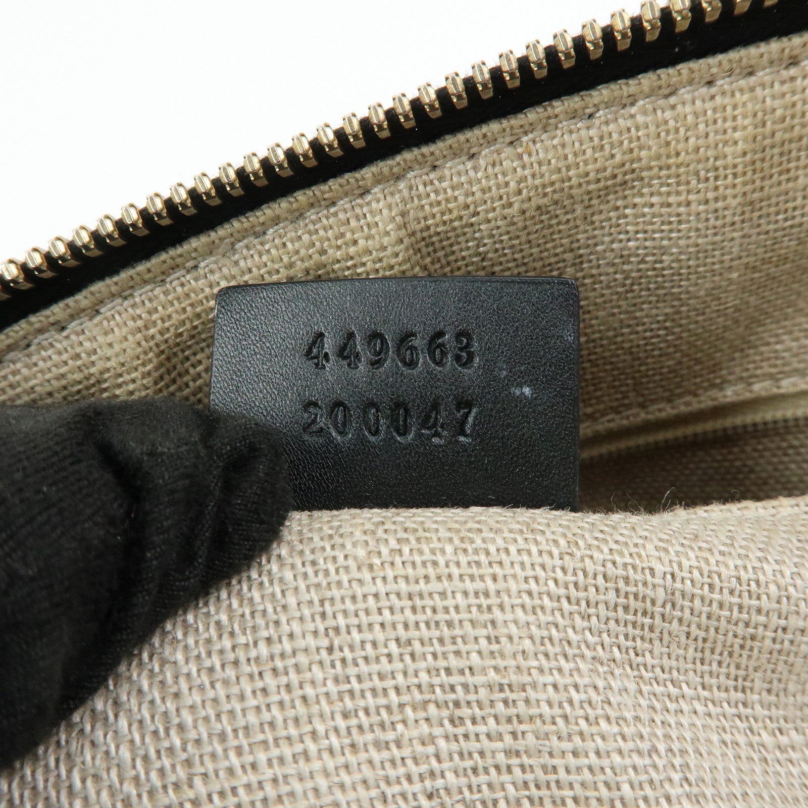 GUCCI Microguccissima Leather 2WAY Bag Hand Bag Black 449663