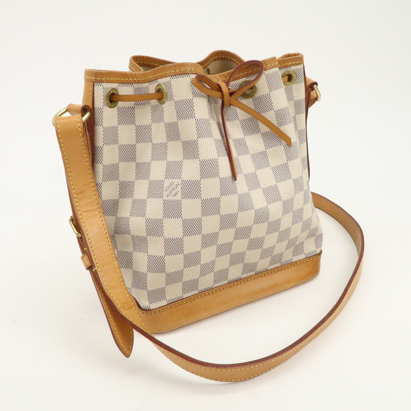 Louis Vuitton Damier Azur Canvas Leather Noe BB Shoulder Bag N41220
