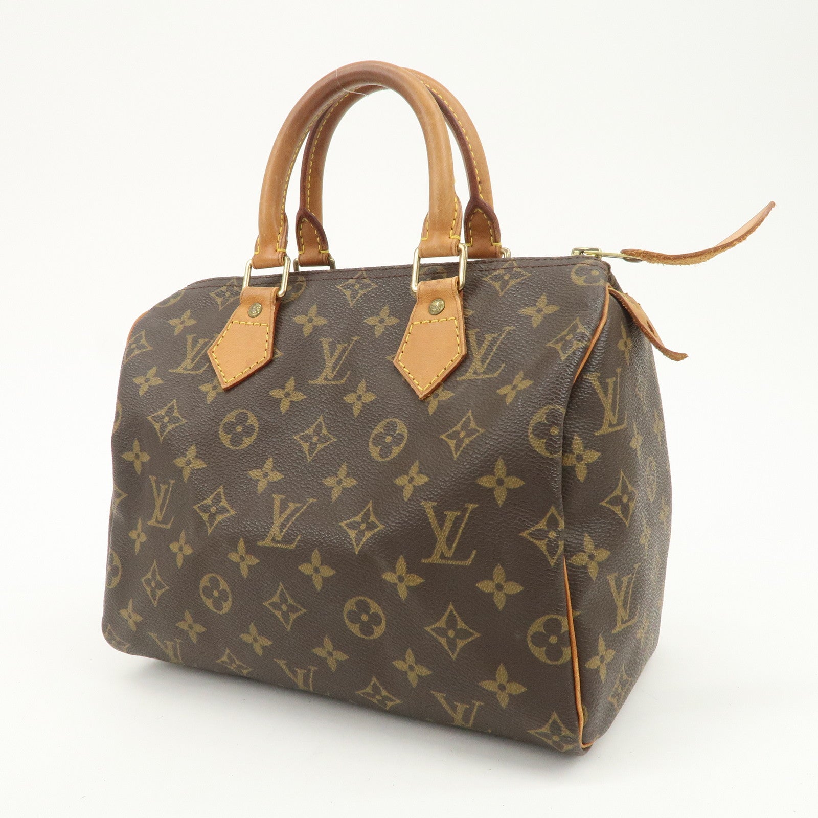 Louis Vuitton Monogram Speedy 25 Boston Bag Hand Bag Brown M41528