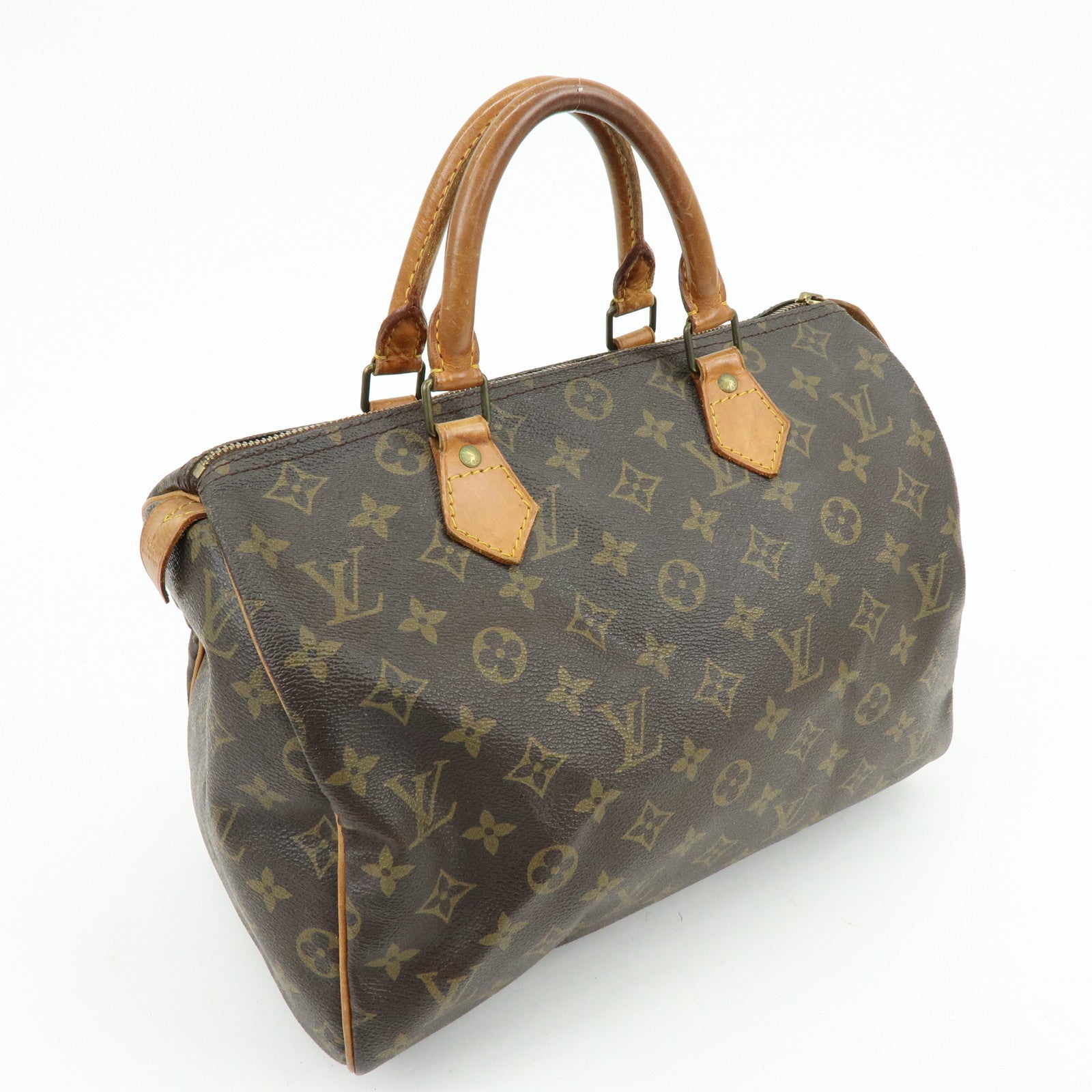 Louis Vuitton Monogram Speedy 30 Boston Bag Hand Bag Brown M41526