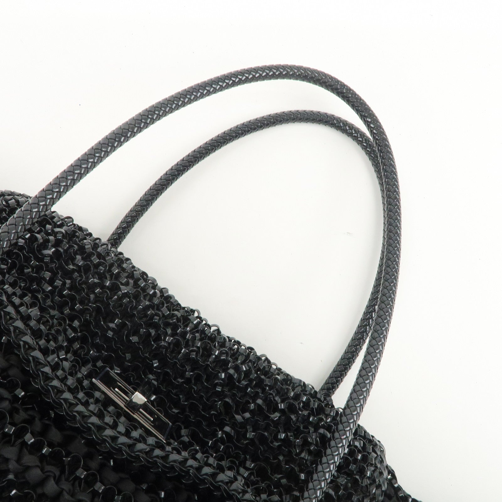 ANTEPRIMA LUCCHETTO Turn Lock Logo PVC Nylon Tote Bag Wire Bag