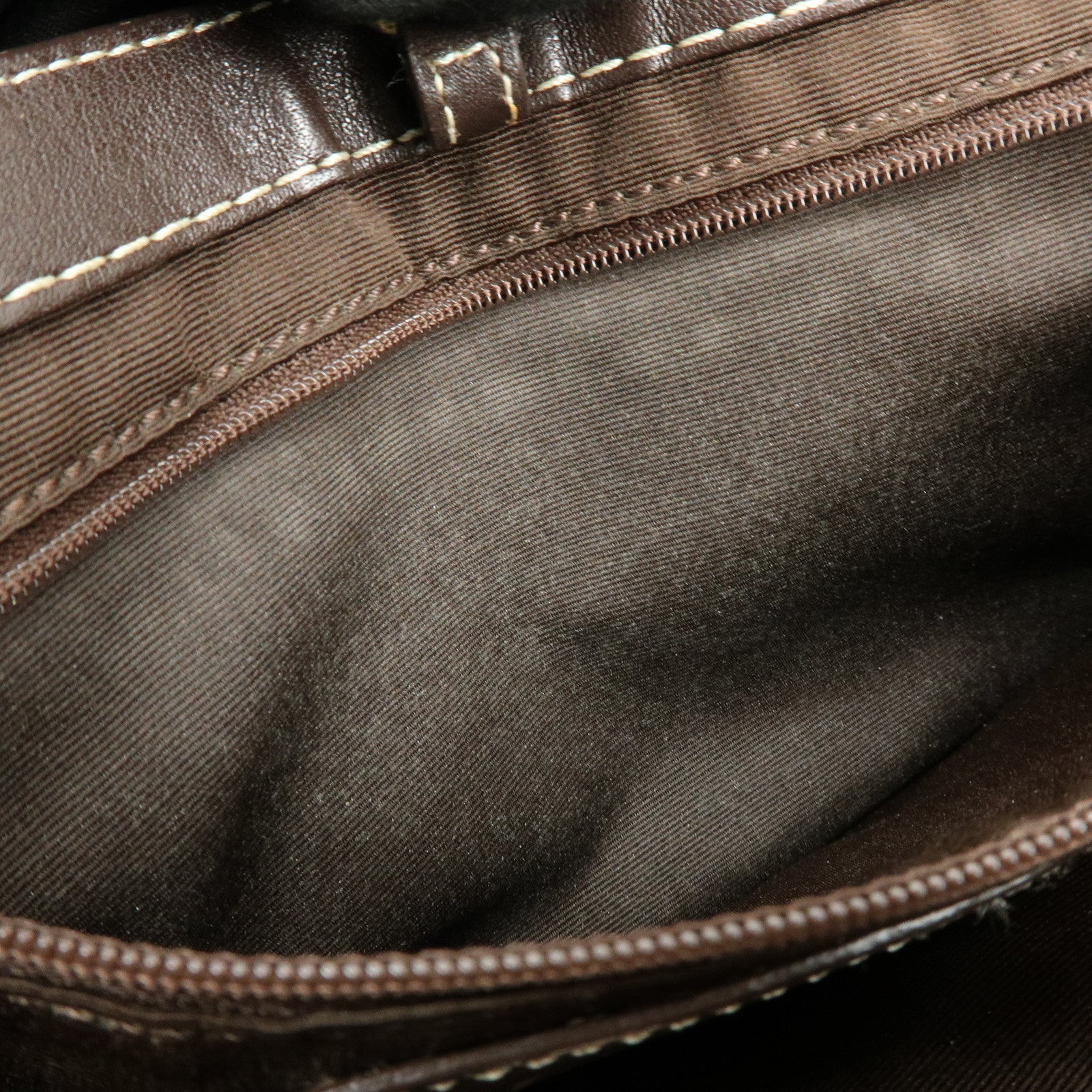 COACH Signature Set of 2 Canvas Leather Shoulder Bag Brown Beige