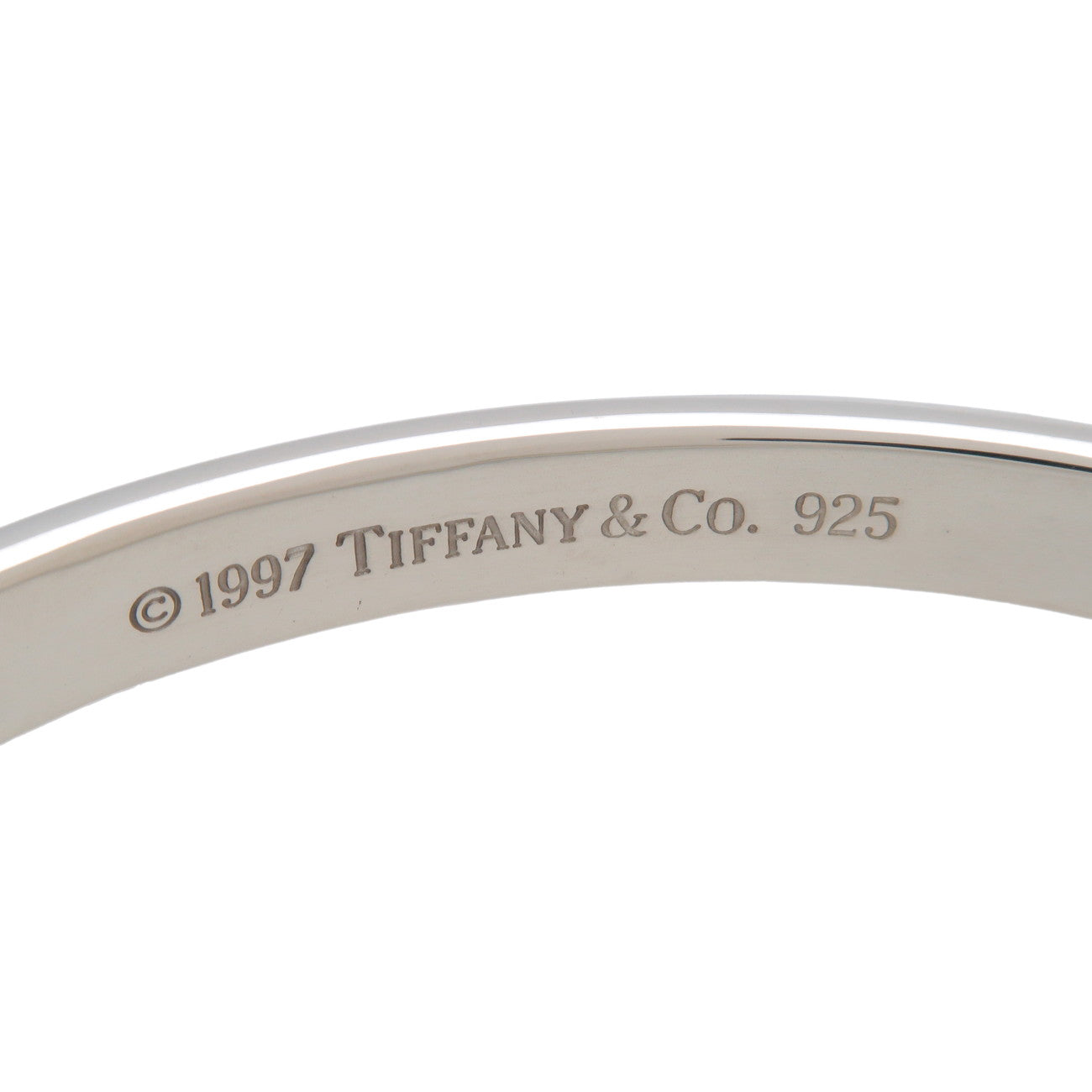 Tiffany & Co 1837 Narrow Bangle Bracelet SV925 Silver