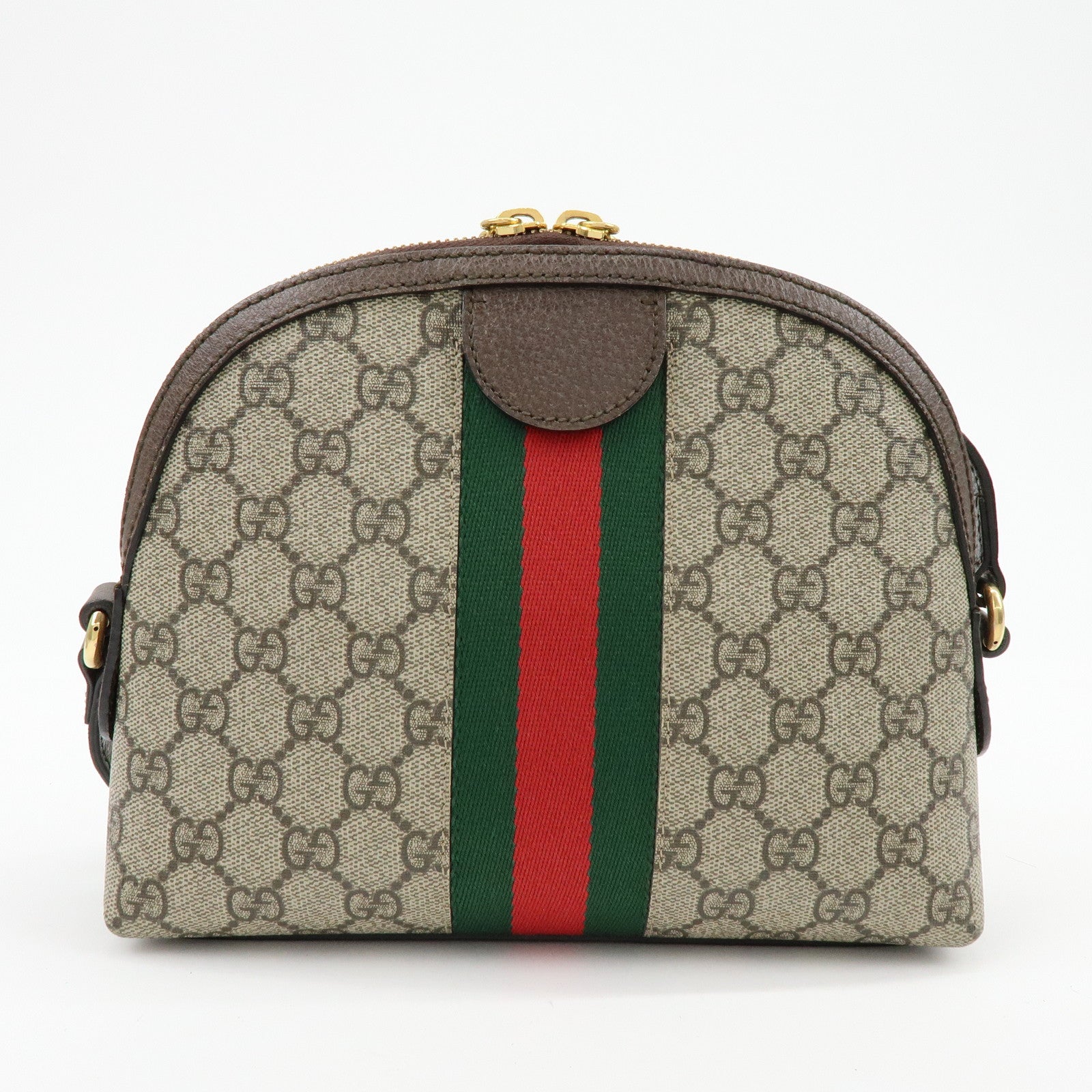 GUCCI Sherry Ophidia GG Supreme Leather Shoulder Bag Beige 499621