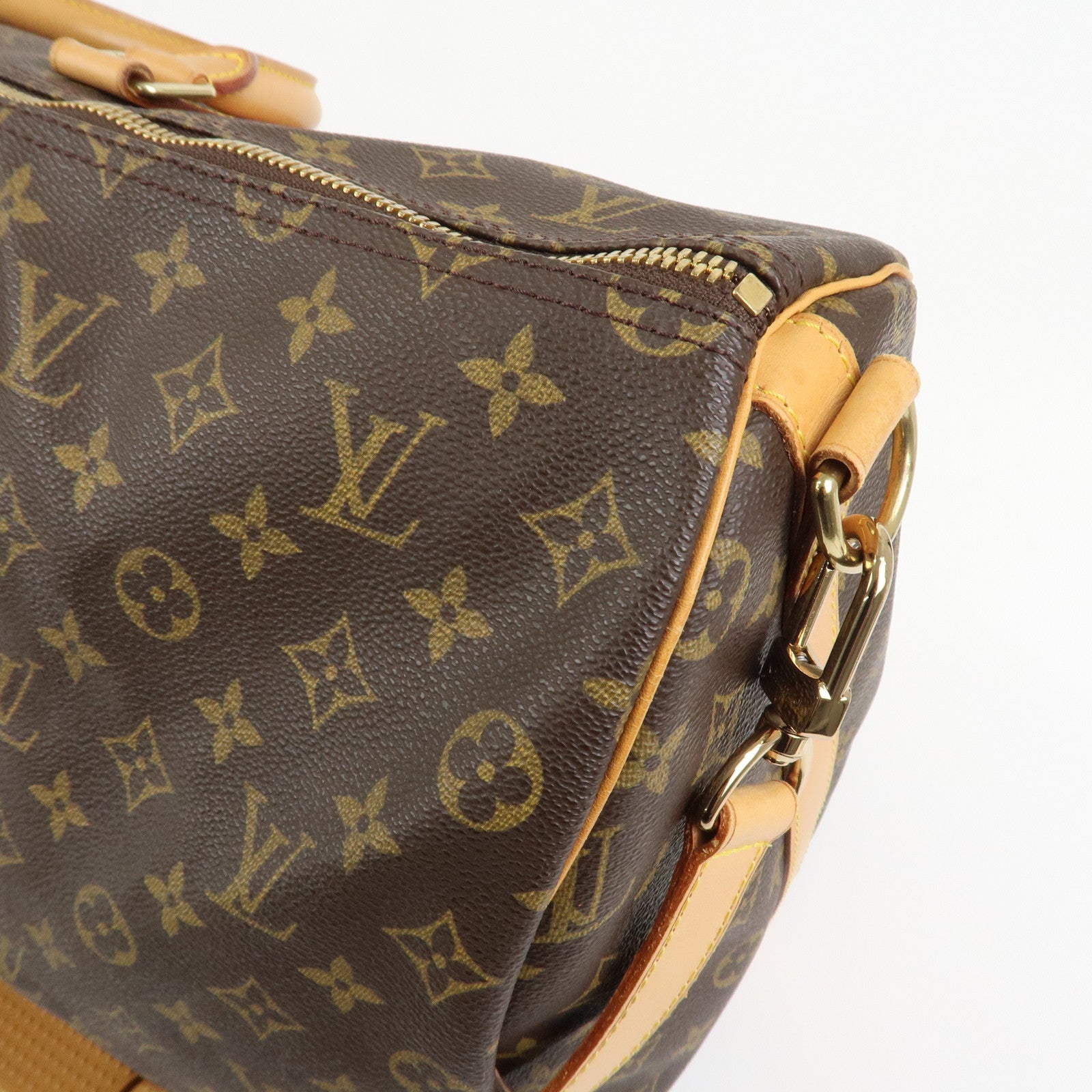 Louis Vuitton Monogram Keep All Bandouliere 50 Boston Bag M41416