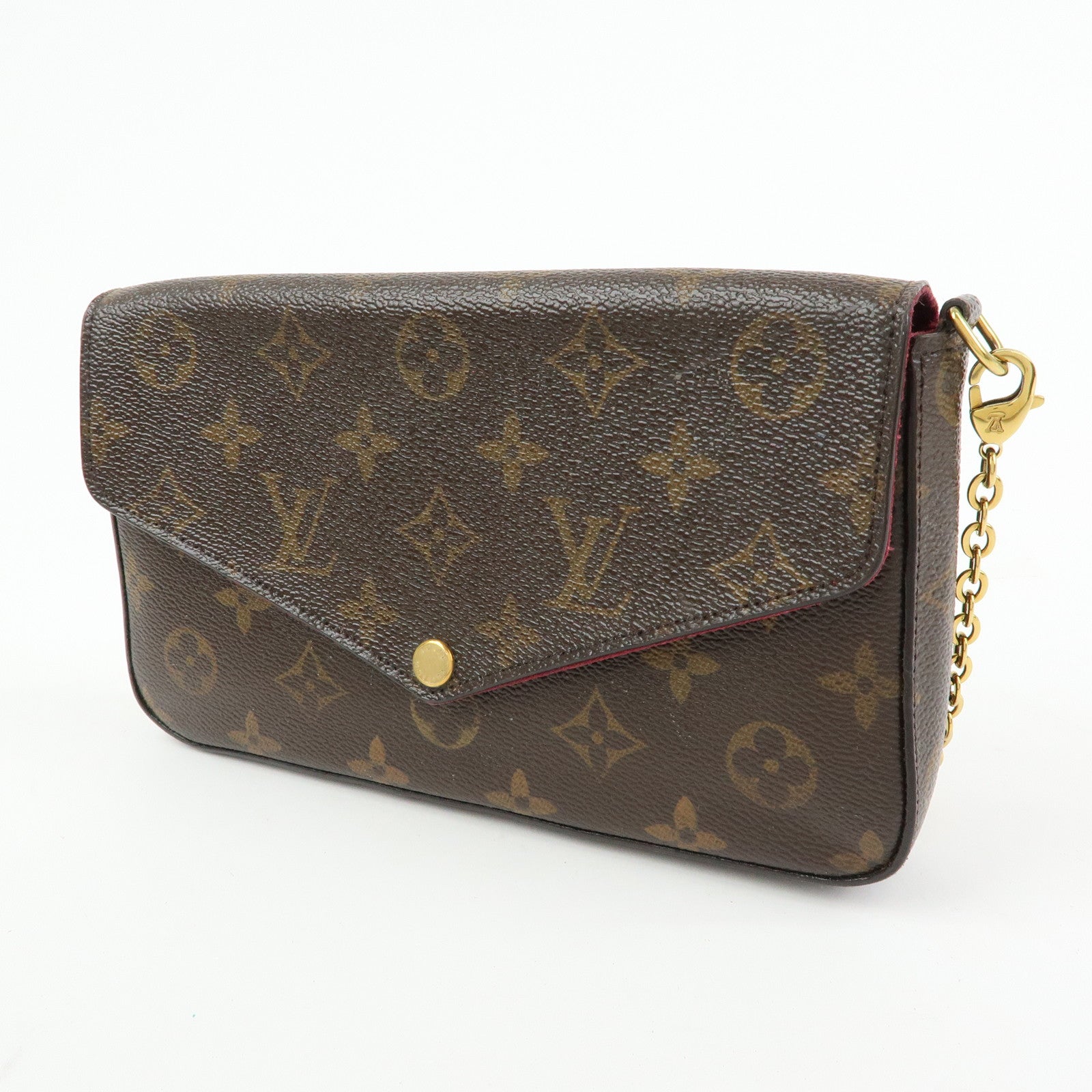 Louis Vuitton Monogram Pochette Felicie Shoulder Bag Brown M61276