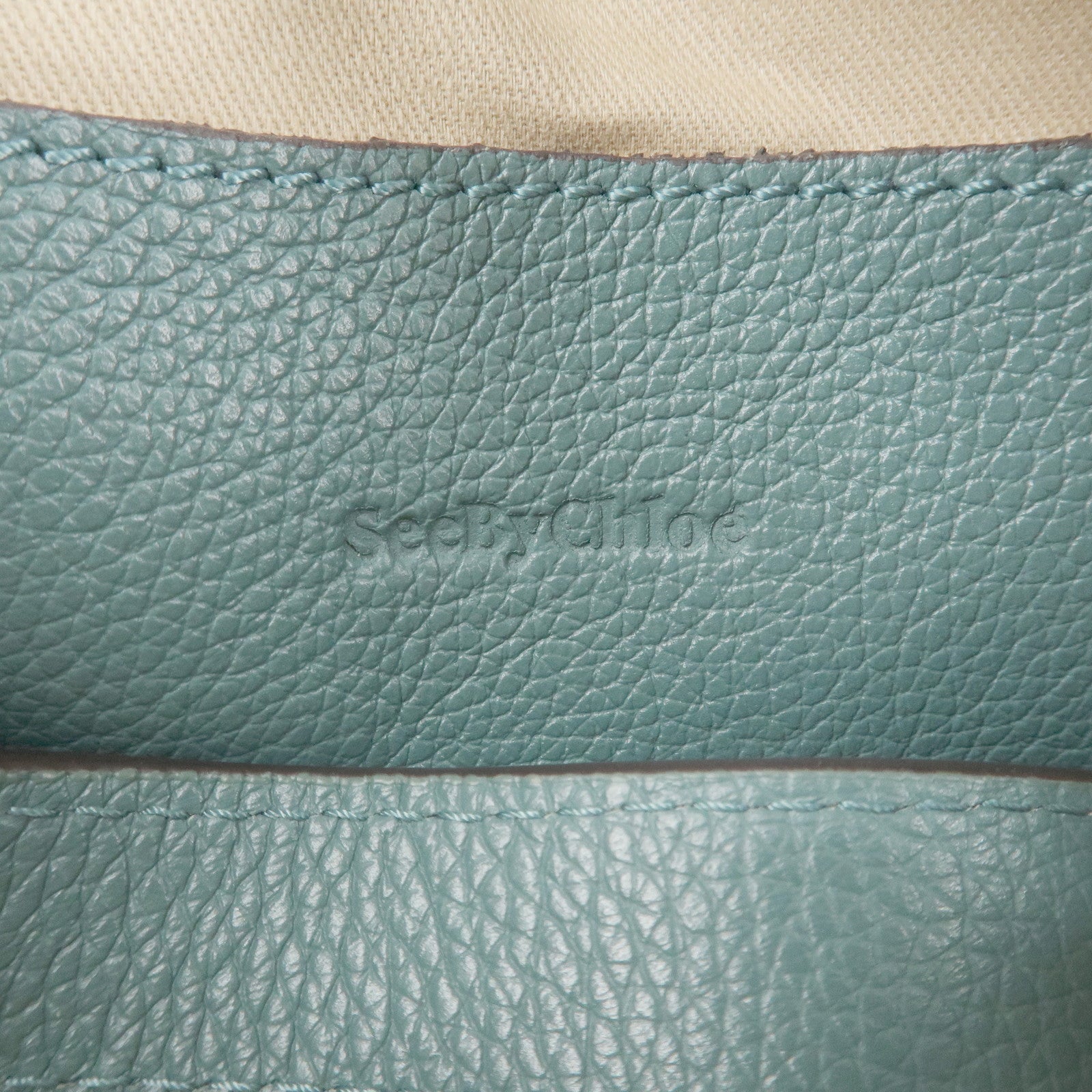 Chloe See By Chloe Joan Leather Suede Shoulder Bag Turquoise Blue Used