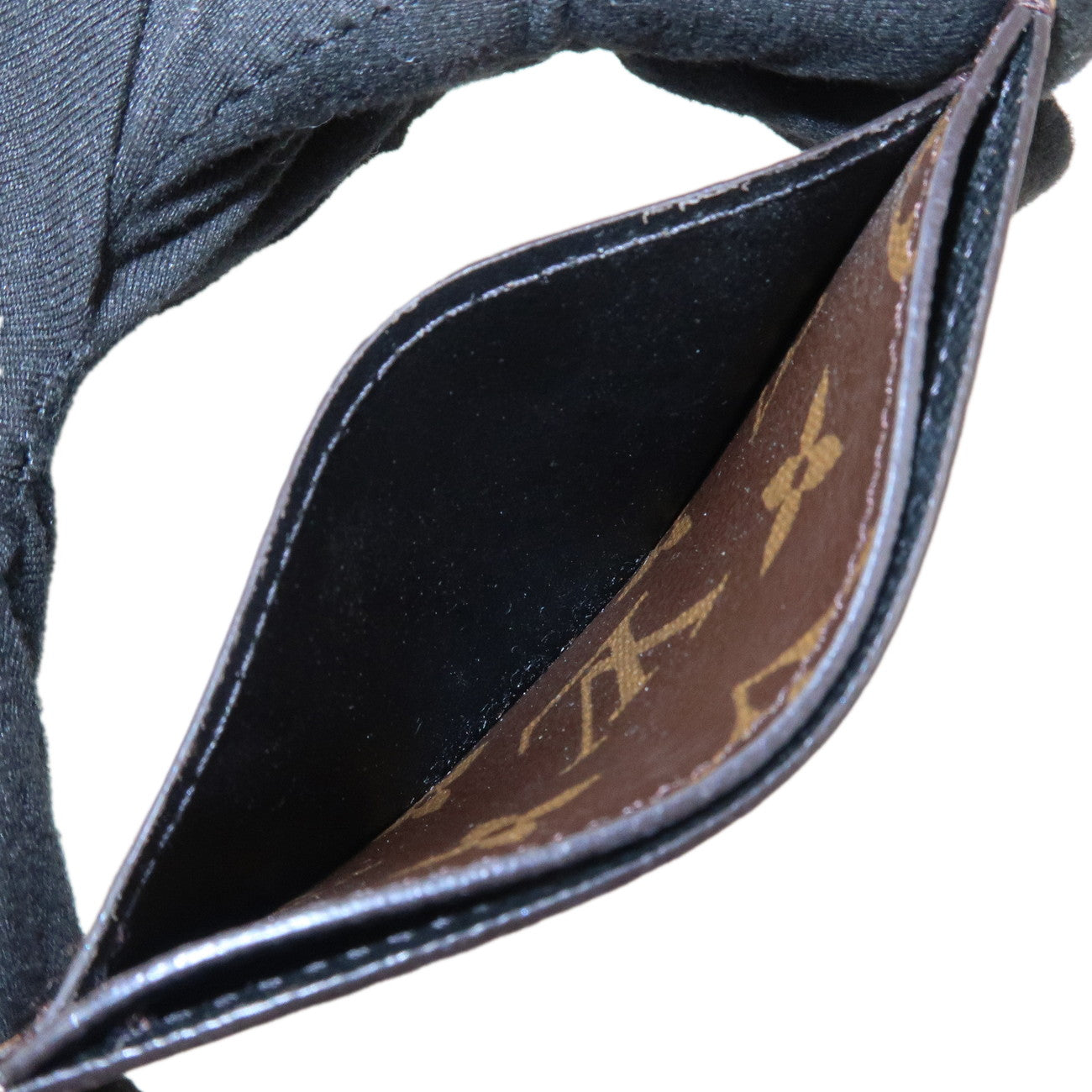 Louis Vuitton Monogram Reverse Porte Cartes Simple Card Case M69161