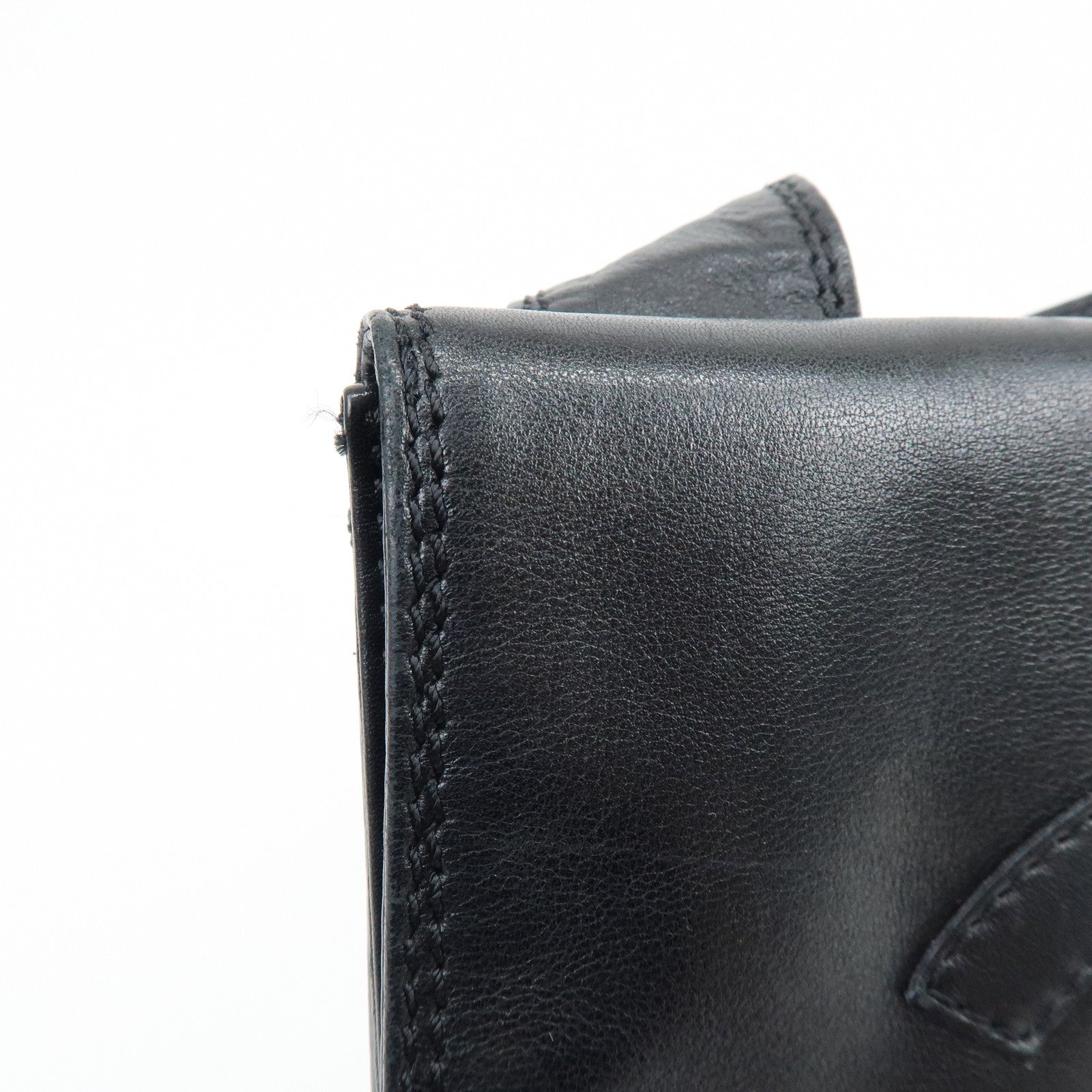 CHANEL COCO Mark Calf Leather Shoulder Crossbody Bag Black