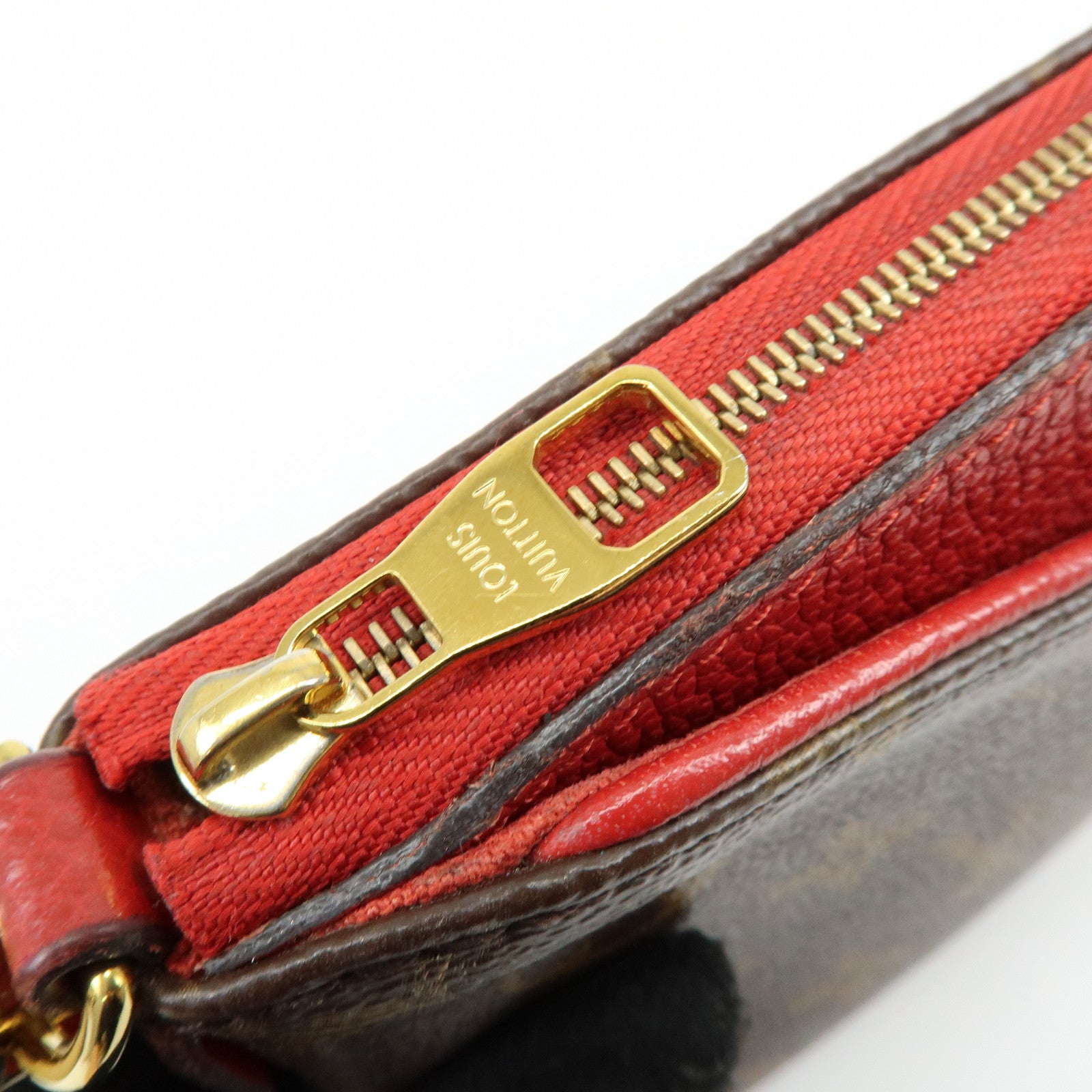 Louis Vuitton Monogram Pallas 2Way Chain Bag Clutch Cerise M41638