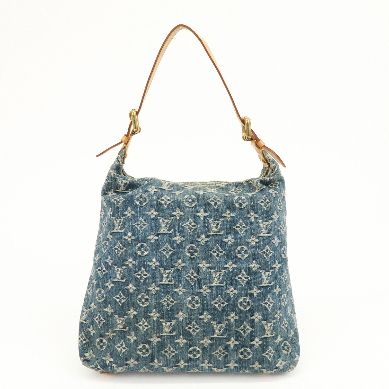 Louis Vuitton Monogram Denim Baggy GM Shoulder Bag Blue M95048