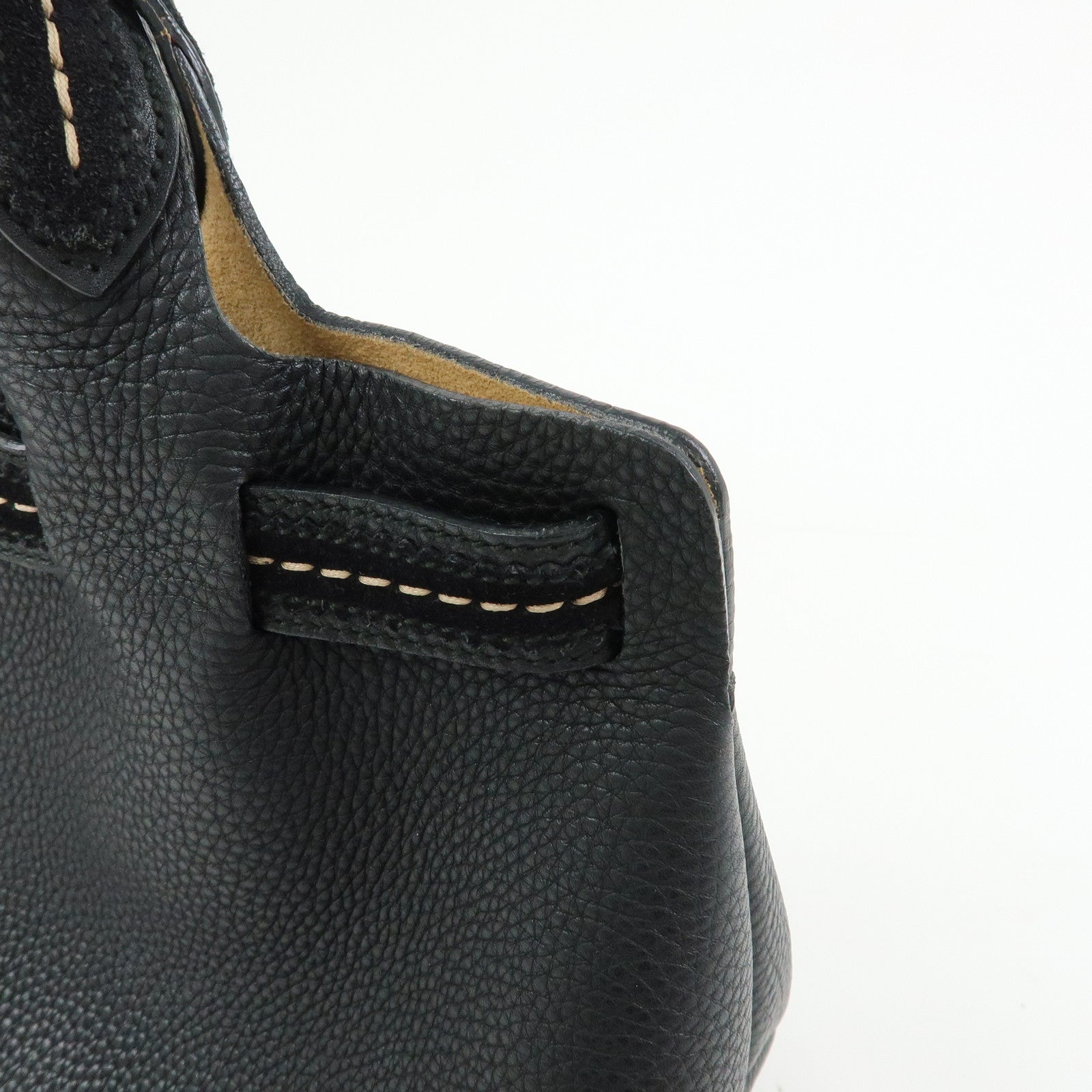 Ferragamo Leather 2Way Bag Tote Bag Hand Bag Black