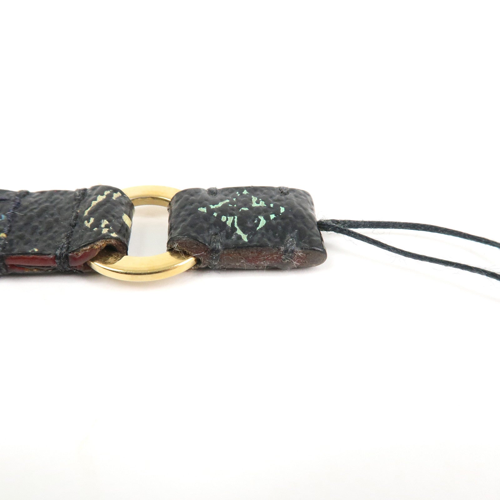 Louis Vuitton Monogram Mobile Strap Noir Multicolor M92598