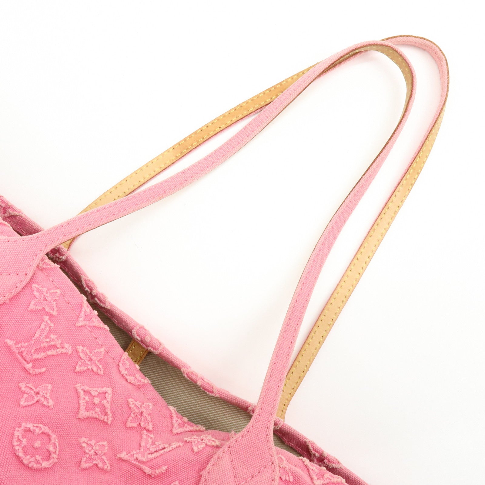 Louis Vuitton Monogram Stone Neverfull MM Tote Bag Rose M40834