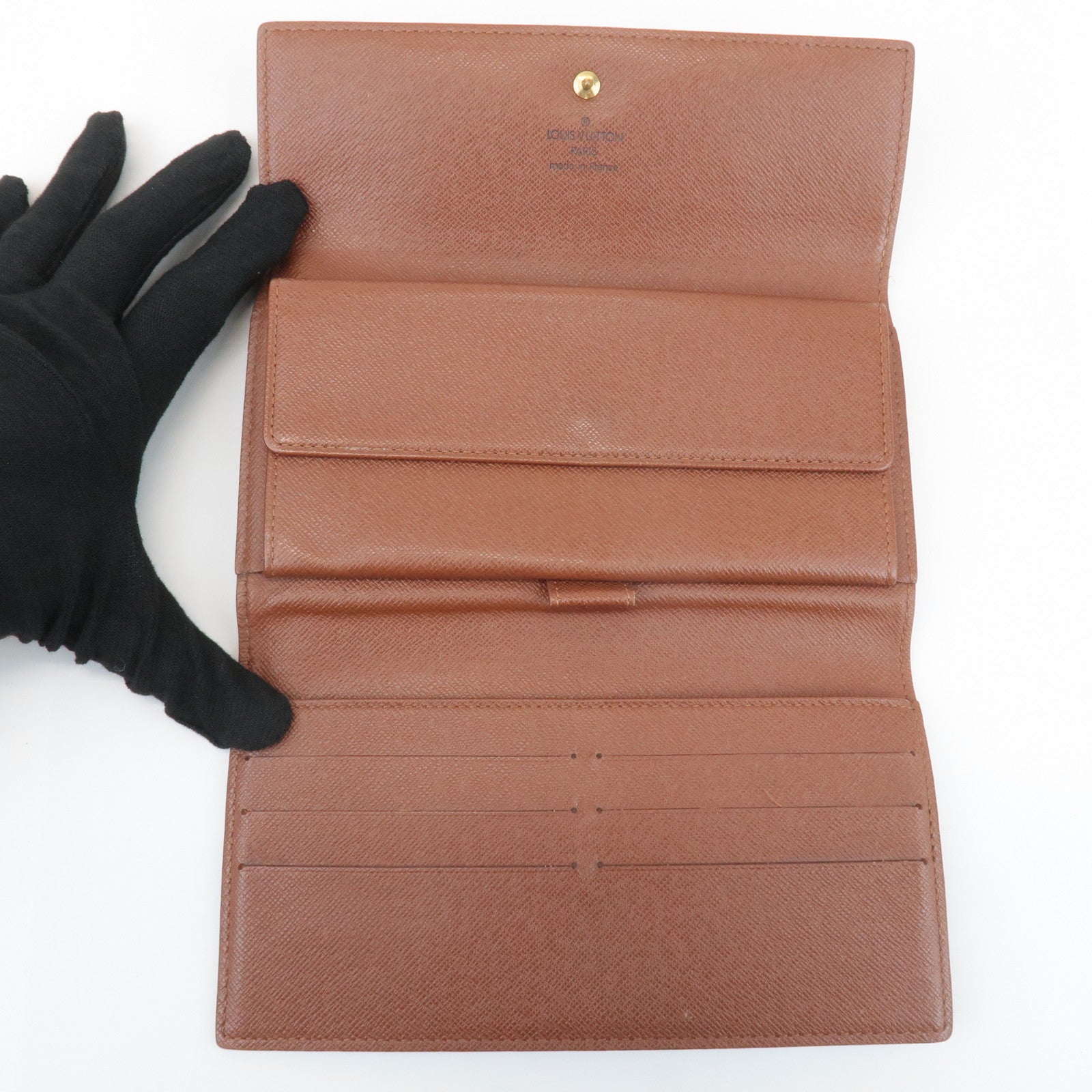 Louis Vuitton Monogram Porte Tresor International Wallet M61215 Used
