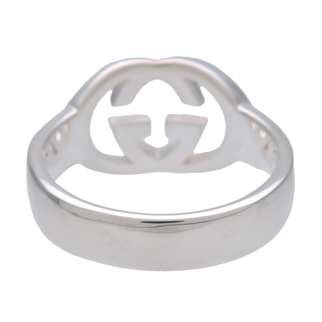 GUCCI Interlocking G Ring SV925 Silver #17 US8 EU57 HK17