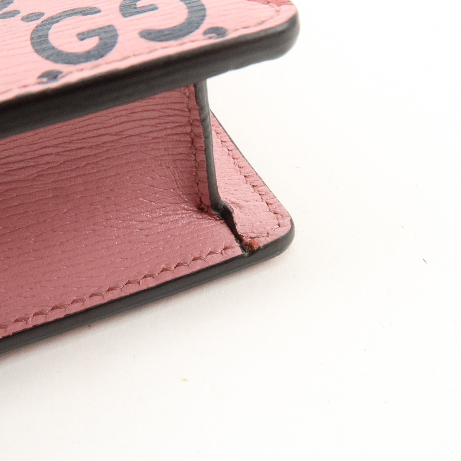 GUCCI Dionysus Super Mini Bag Heart Chain Shoulder Bag Pink 476432