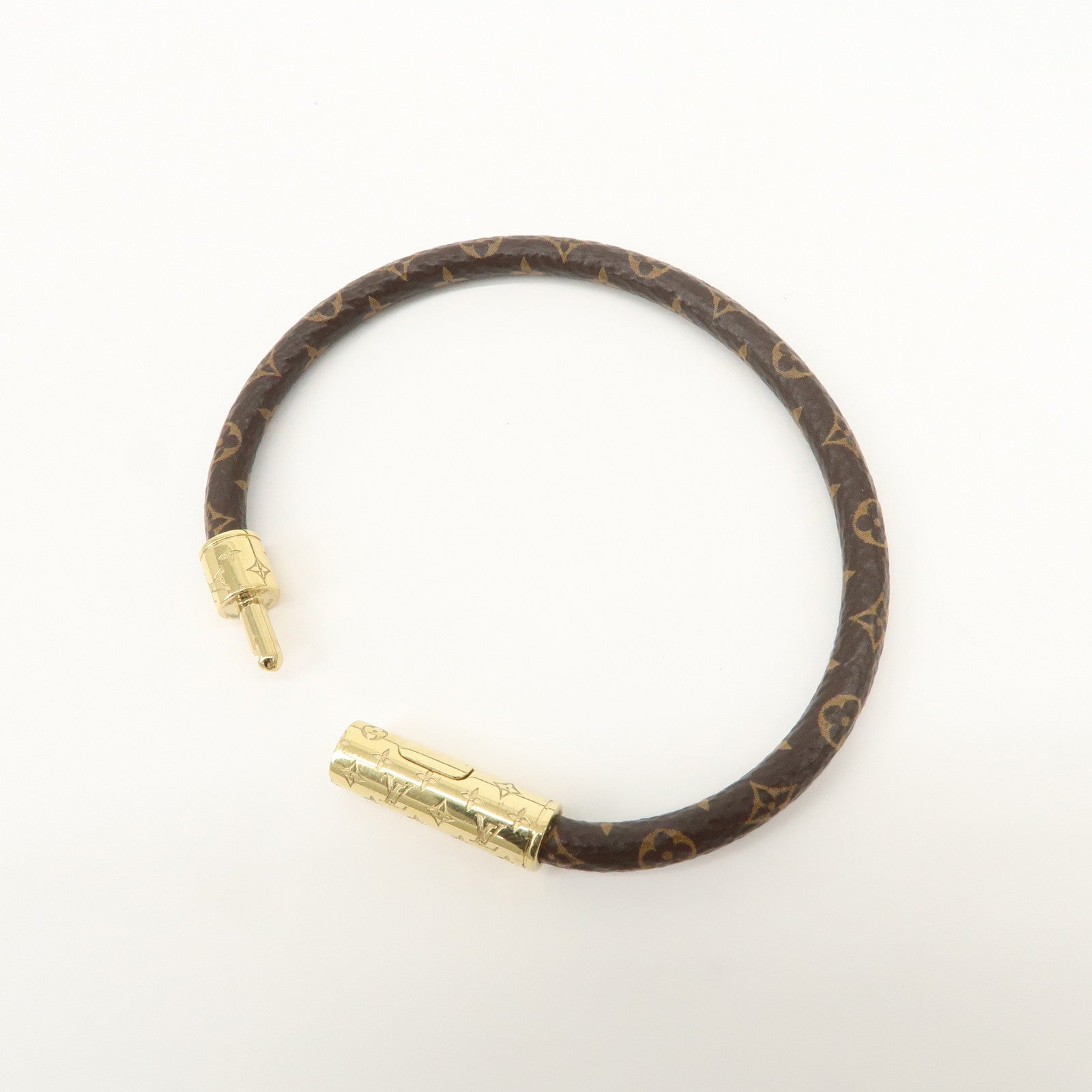 Louis Vuitton Monogram LV Confidential Bracelet Brown M8274