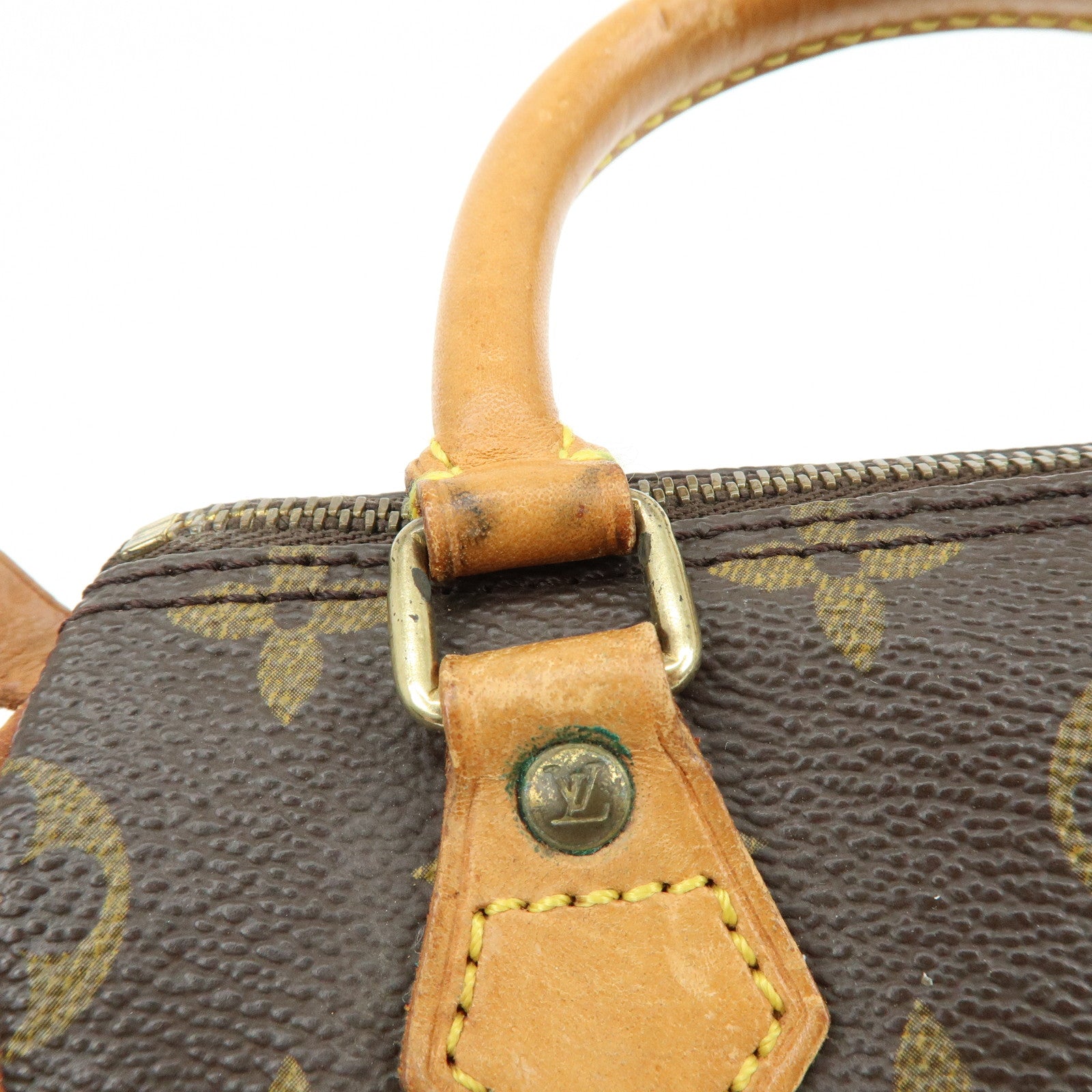 Louis Vuitton Monogram Mini Speedy Hand Bag & Strap Brown M41534