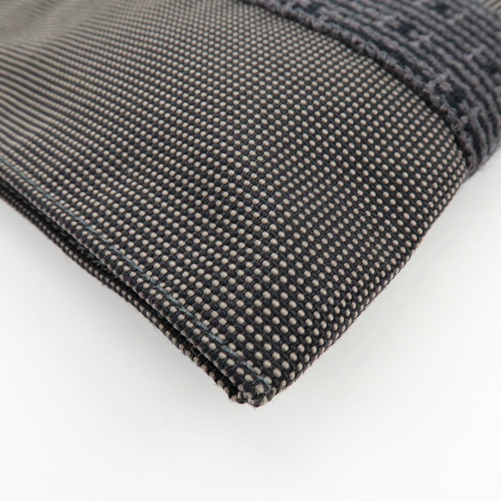 HERMES Airline Canvas Shoulder Bag Crossbody Bag Black