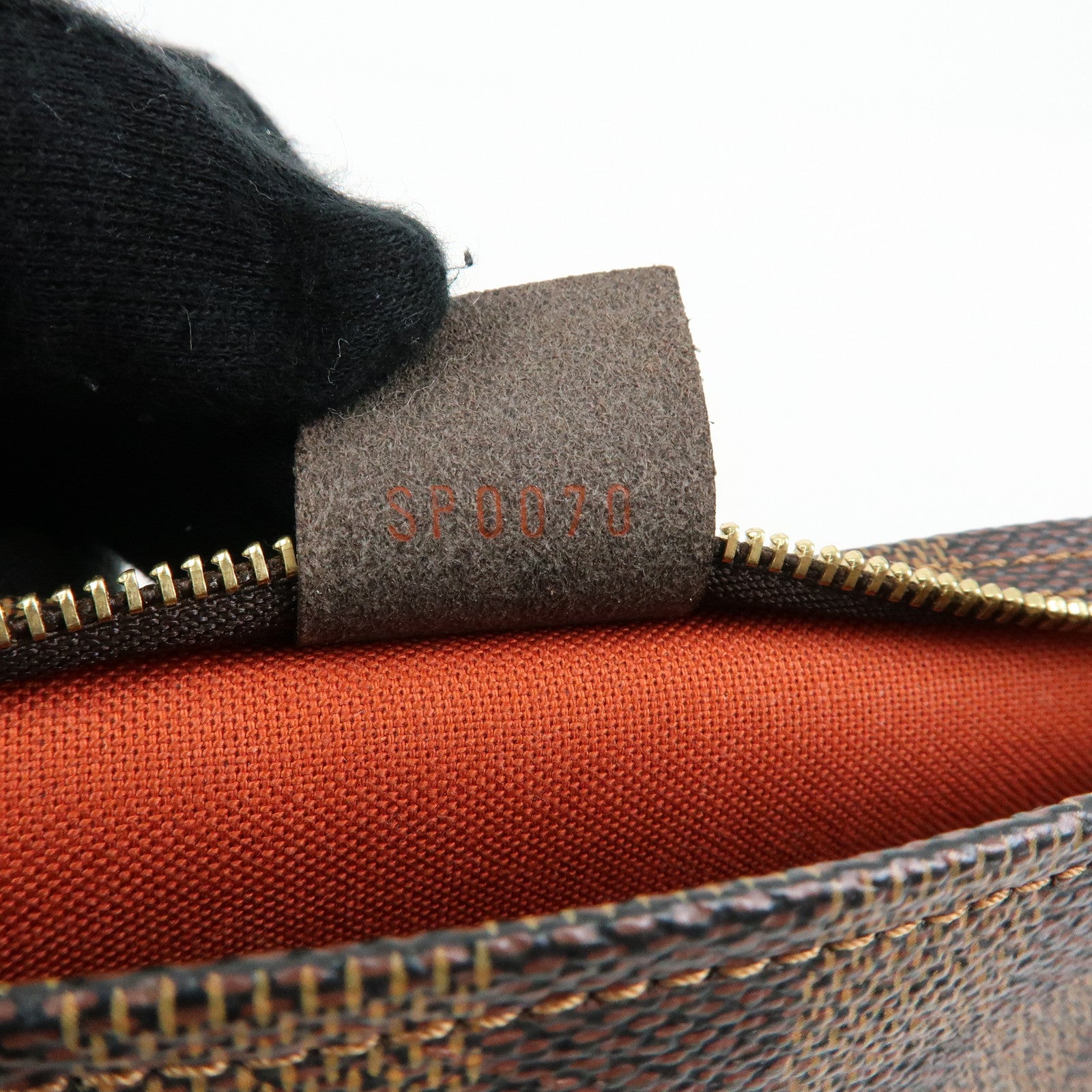 Louis Vuitton Damier Trousse Makeup Accessory Pouch Brown N51982