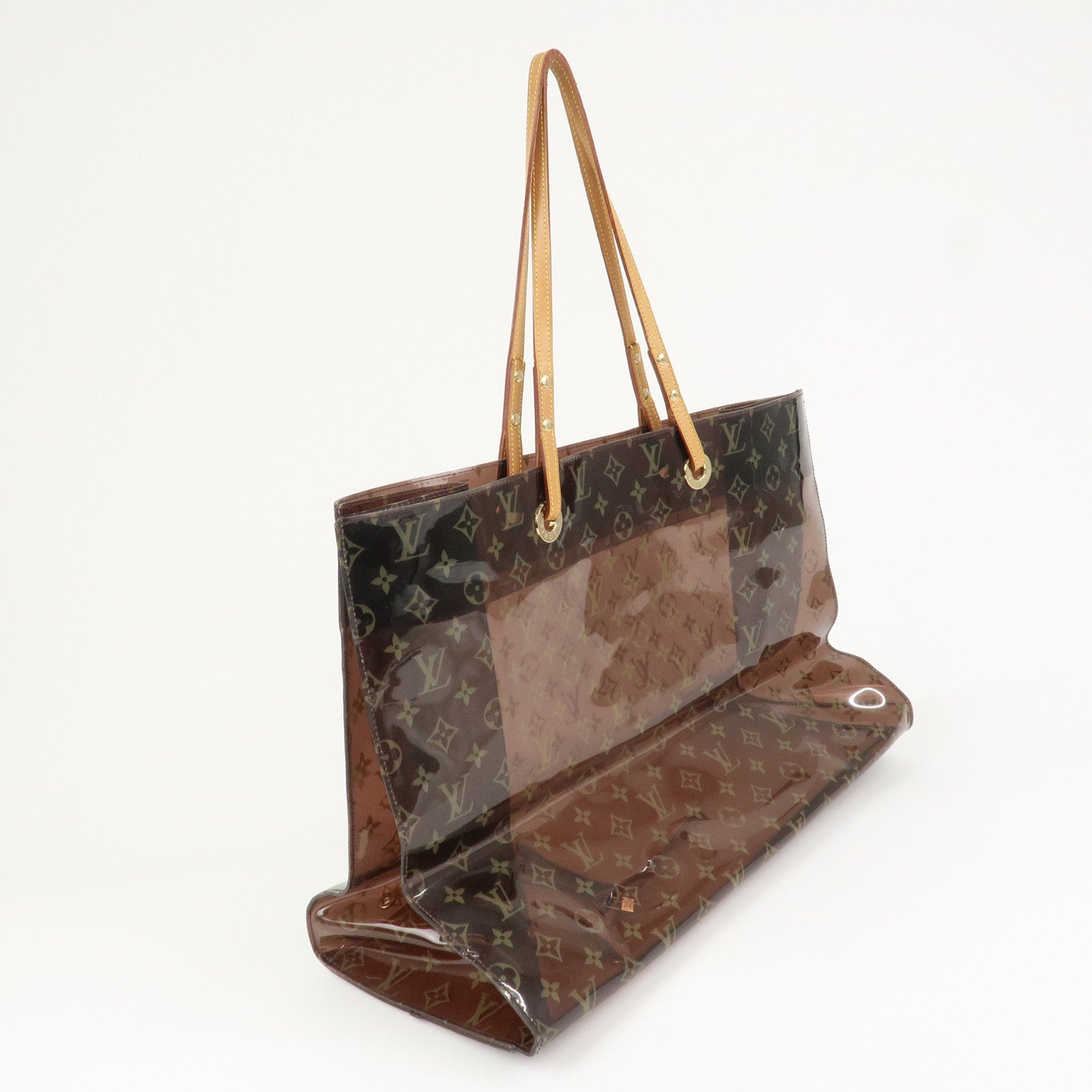 Louis Vuitton Monogram Cabas Cruise Vinyl Tote Bag Brown M50500