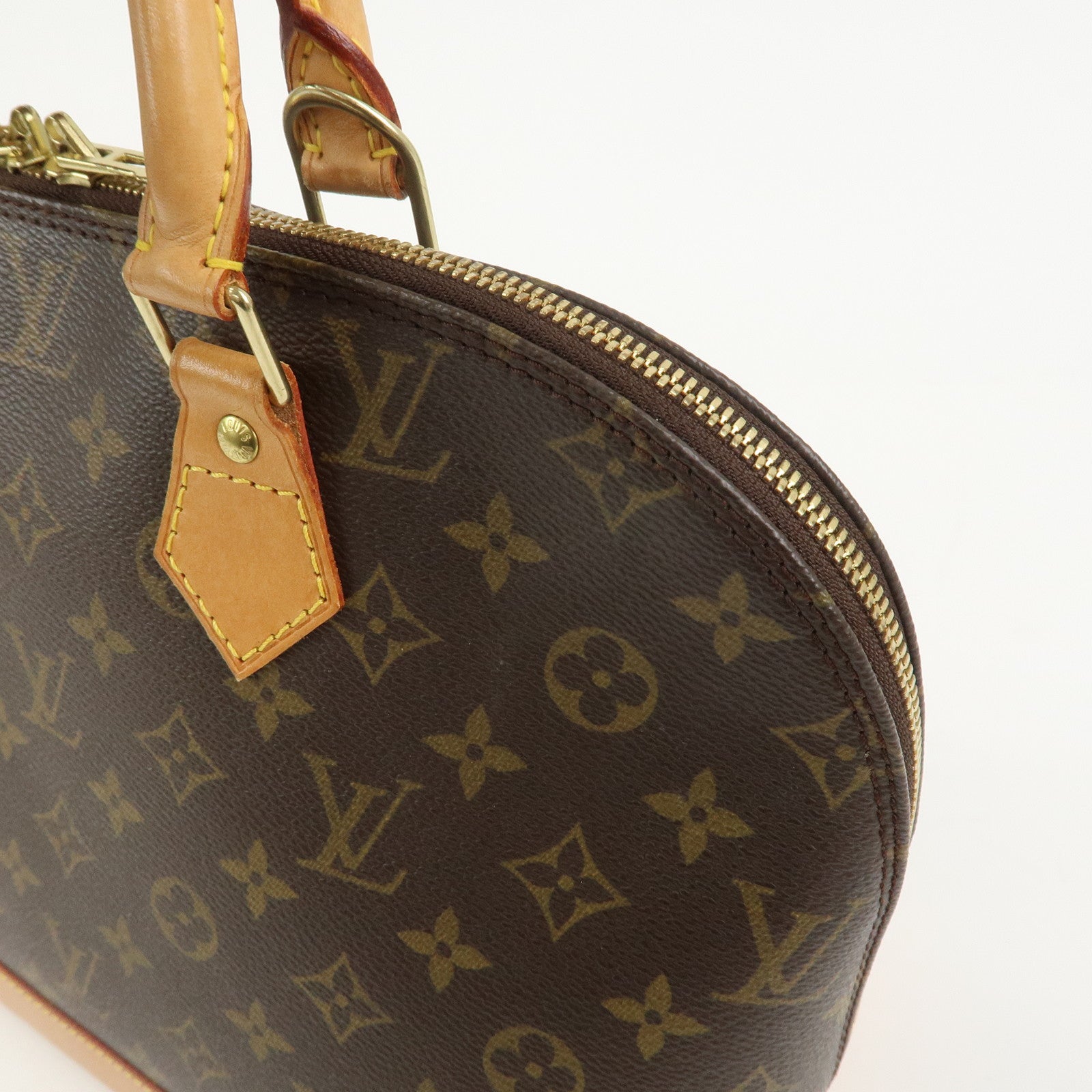 Louis Vuitton Monogram Canvas Alma Hand Bag Brown M51130