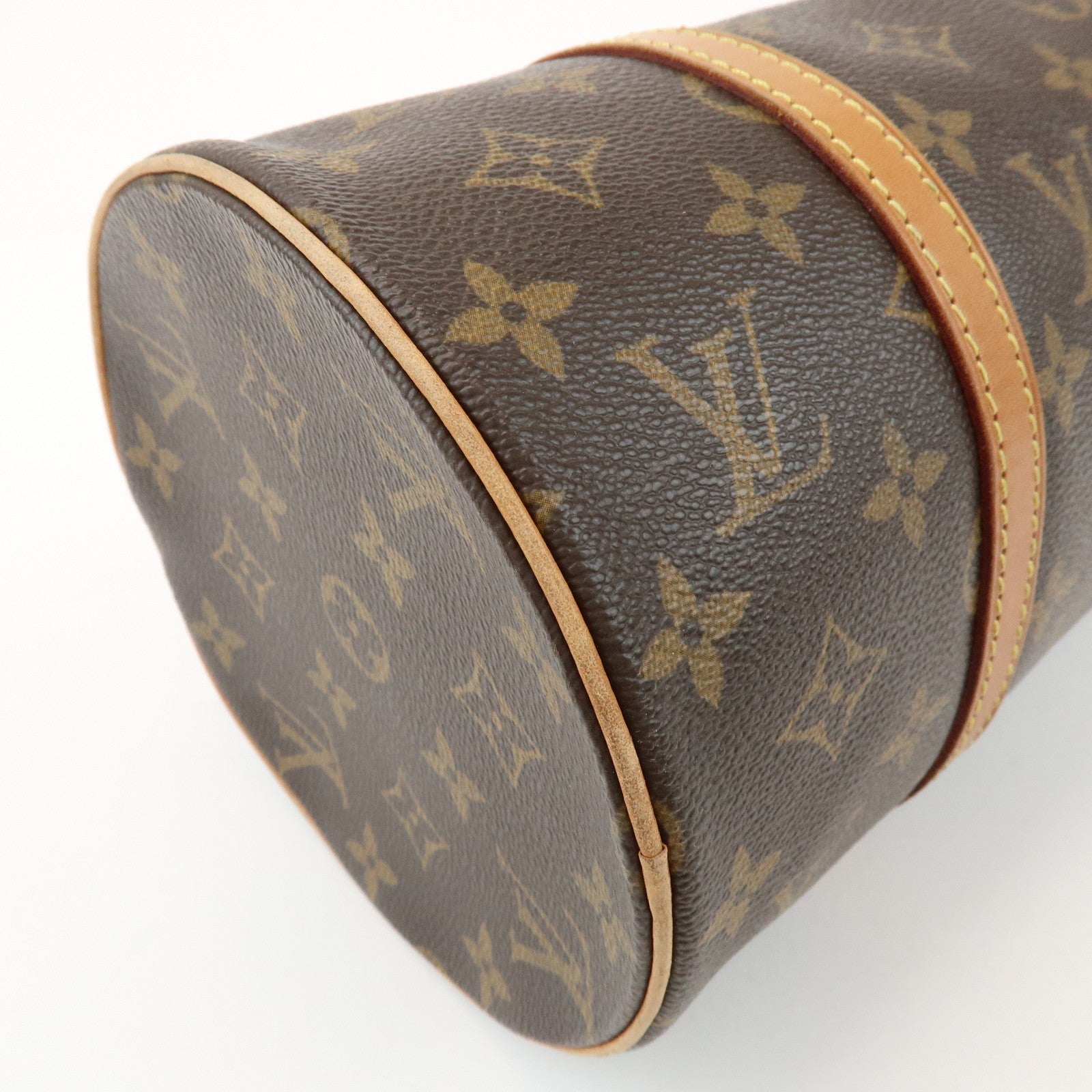 Louis Vuitton Monogram Papillon 30 Hand Bag Brown M51385