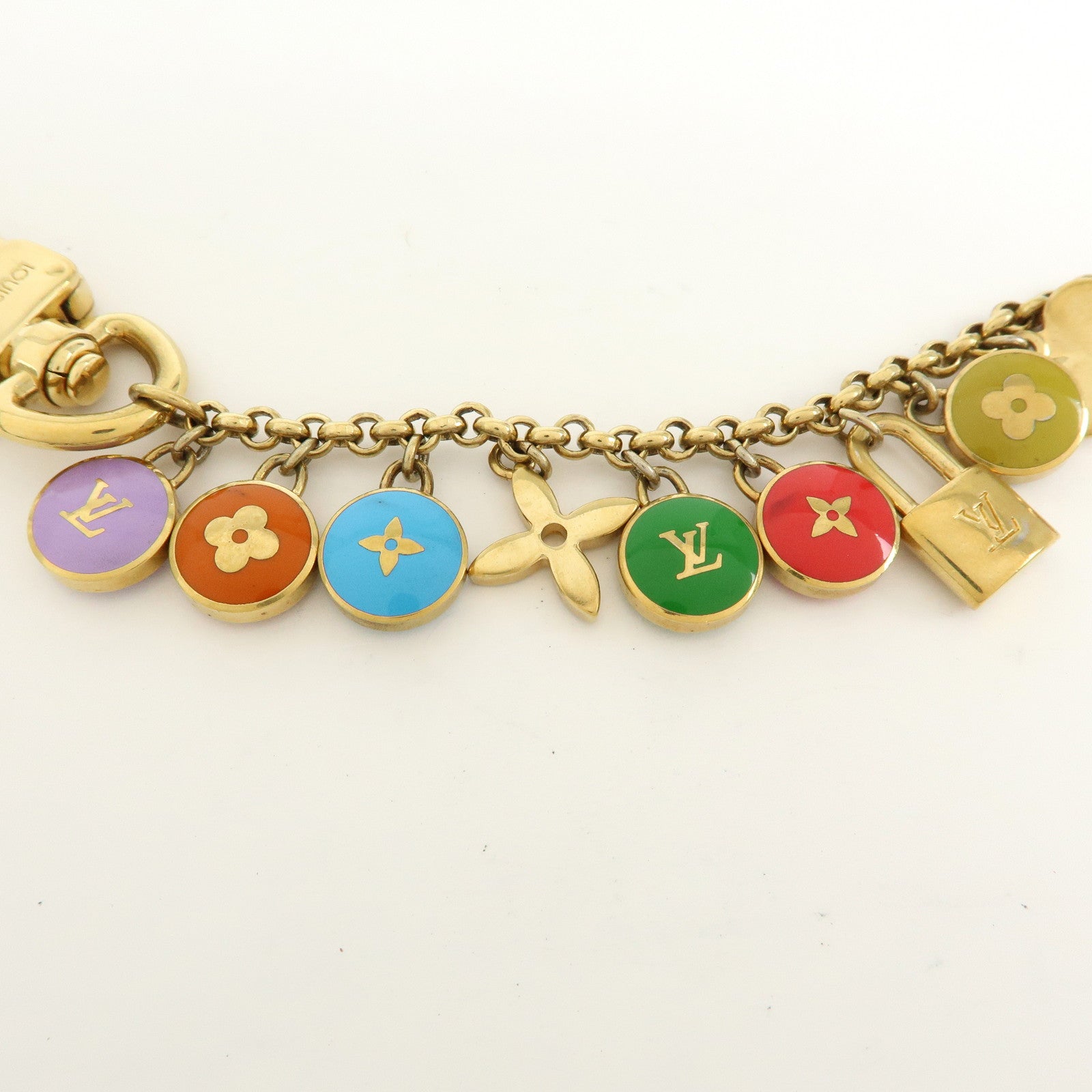 Louis Vuitton Monogram Porte Cles Chaine Pastille Bag Charm M65380