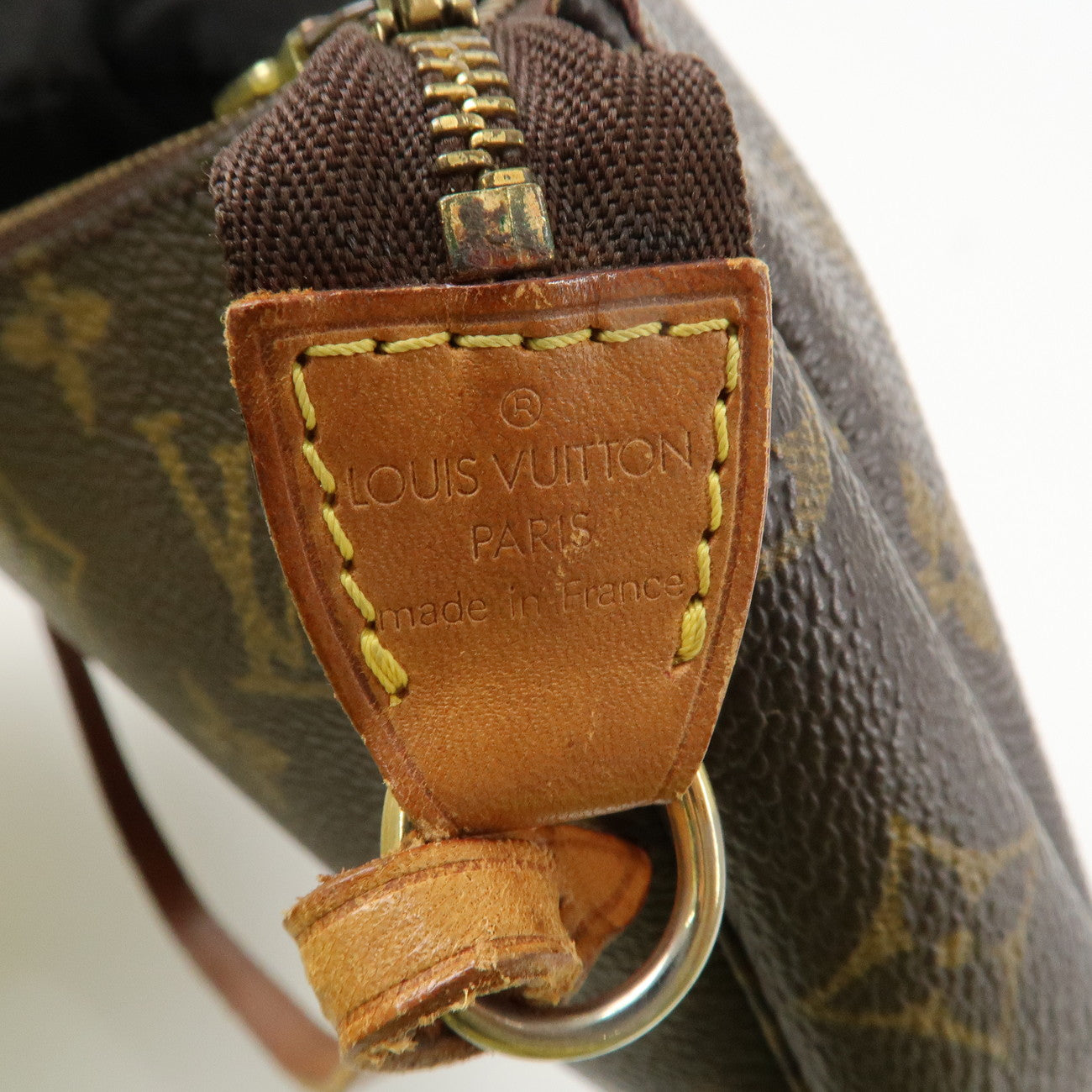 Louis Vuitton Monogram Pochette Accessoires Hand Bag Brown M51980 Used