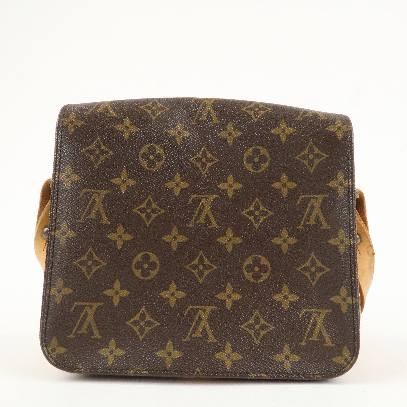 Louis Vuitton Monogram Cartouchiere MM  Shoulder Bag M51253 Used