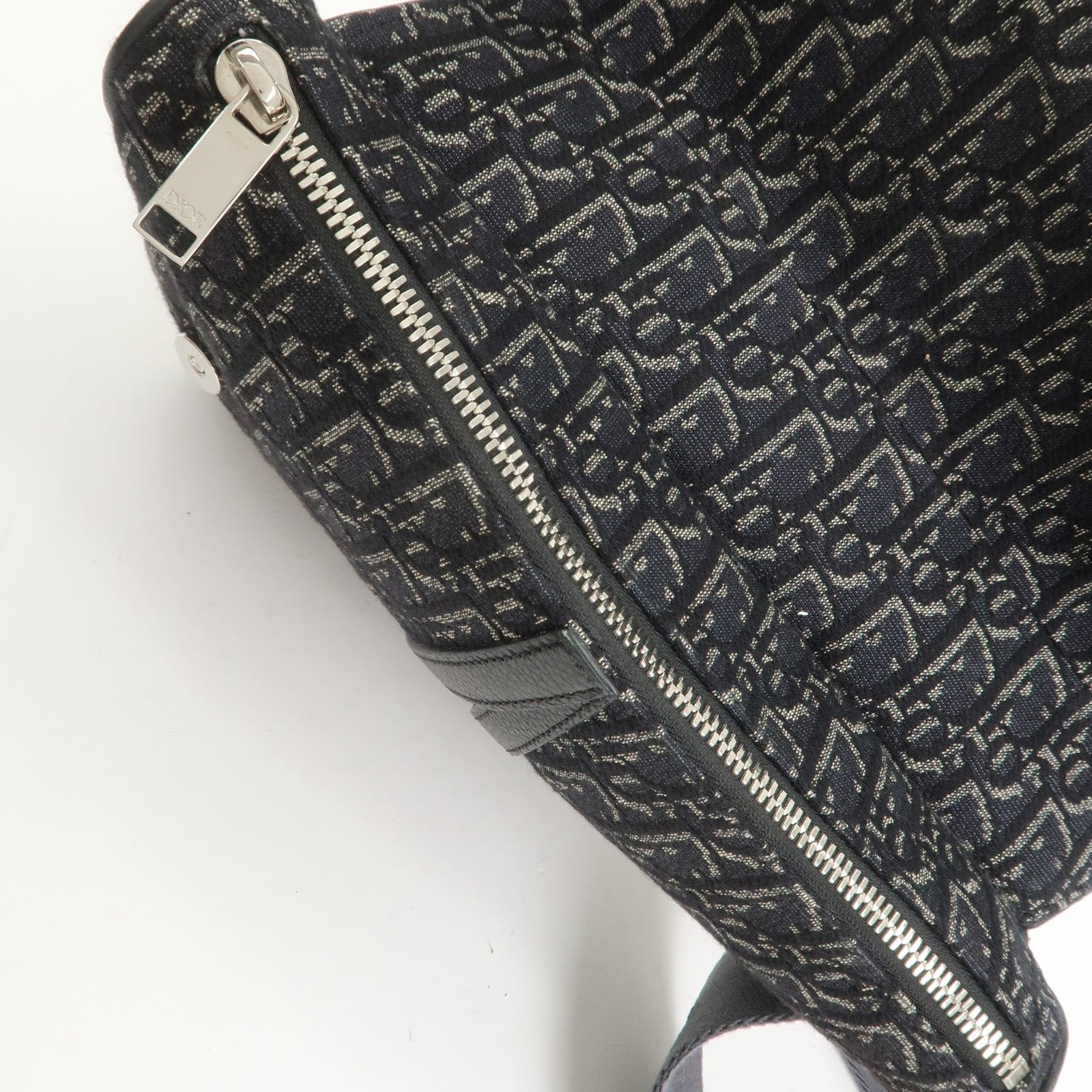 Christian Dior Oblique Saddle Jacquard Canvas Leather Waist Bag