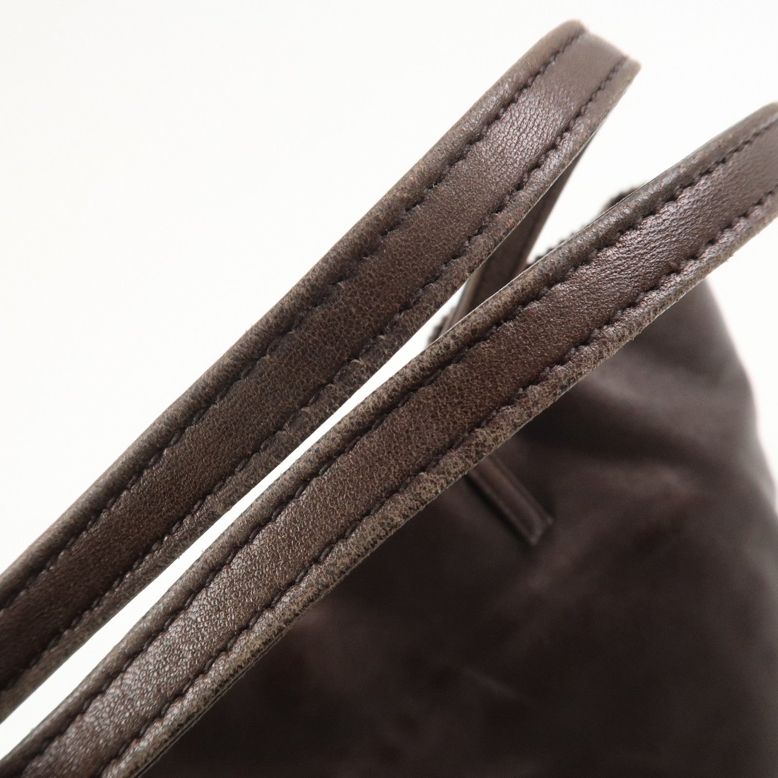 LOEWE Anagram Nappa Leather Aura Tote Bag Shoulder Bag Brown