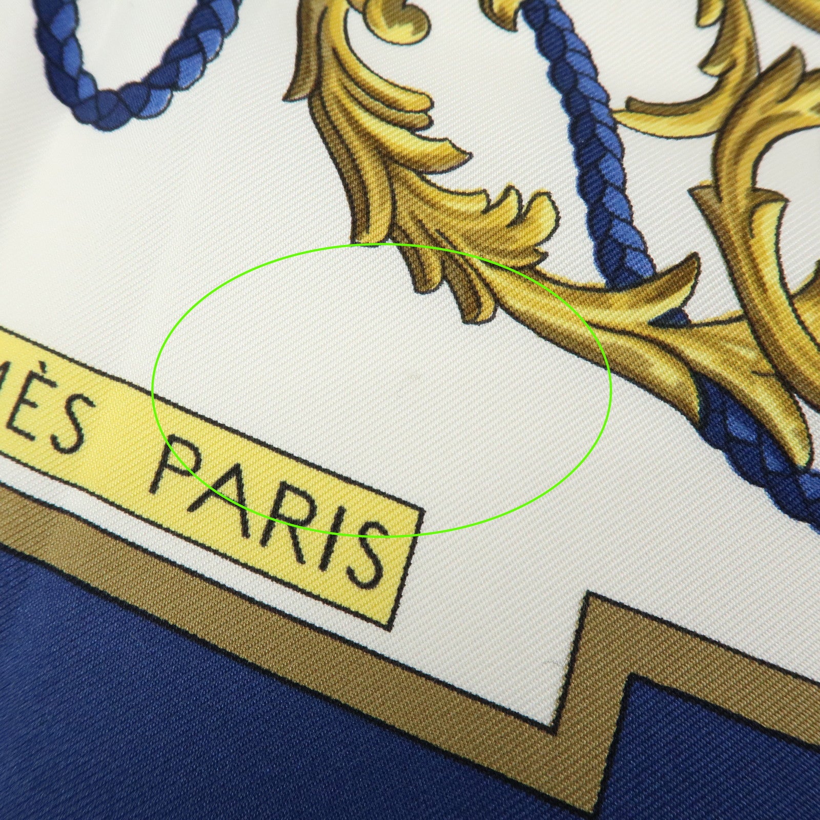 HERMES Carre 90 Silk 100% Scarf LES CLES THE KEYS RARE White Navy