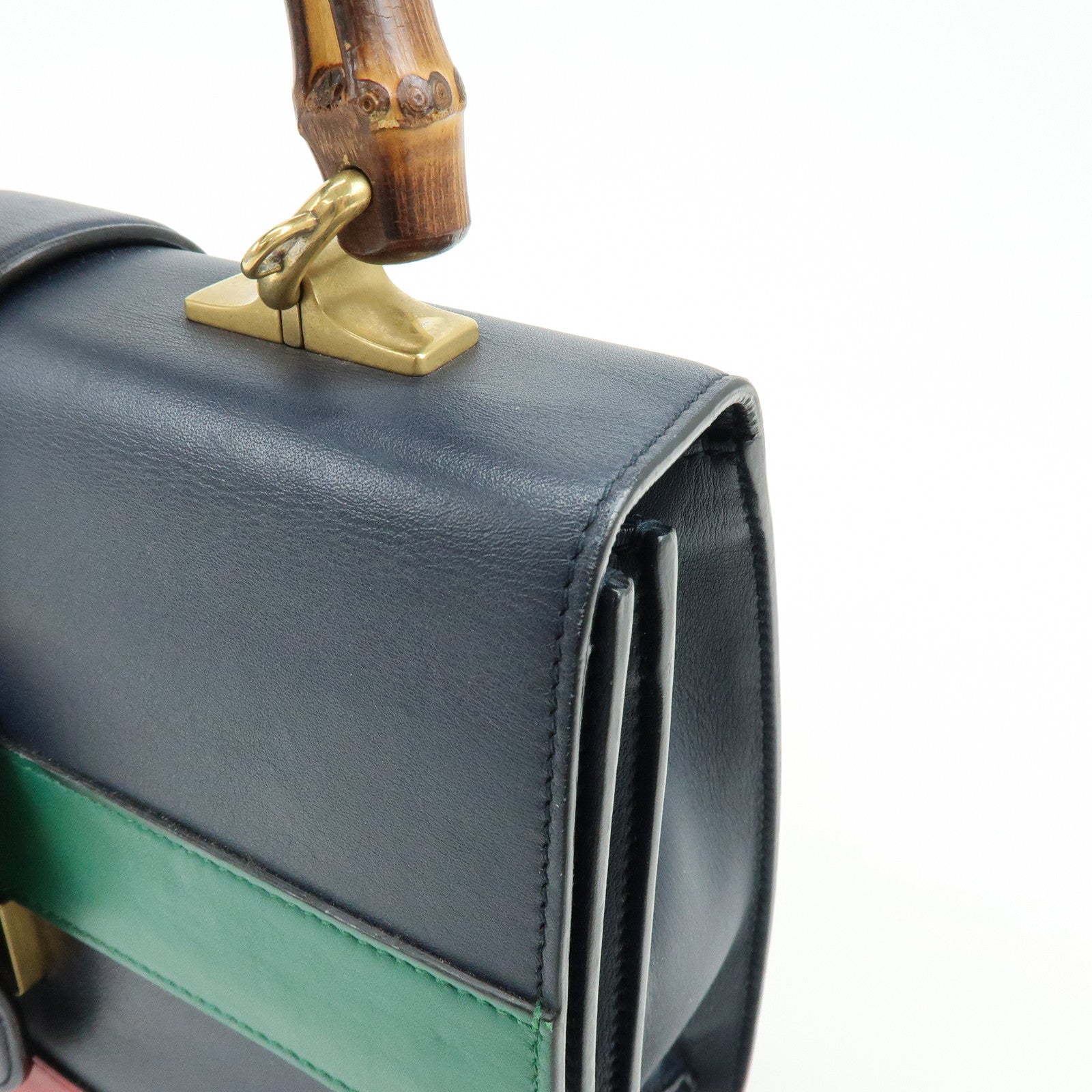 GUCCI Dionysus Bamboo Leather 2Way Bag Hand Bag Shoulder Bag 448075