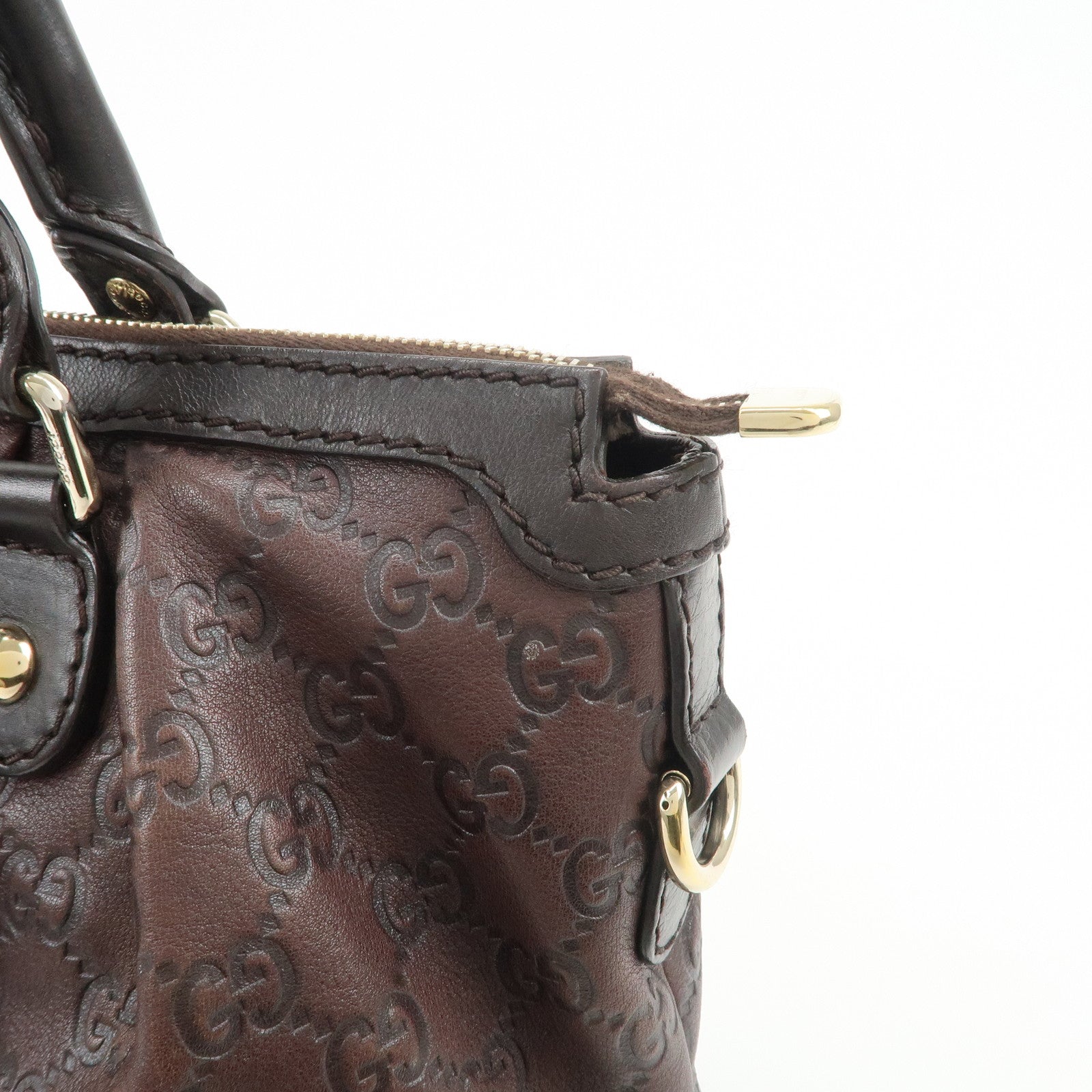 GUCCI Sukey Interlocking G Guccissima 2Way Shoulder Hand Bag 247902