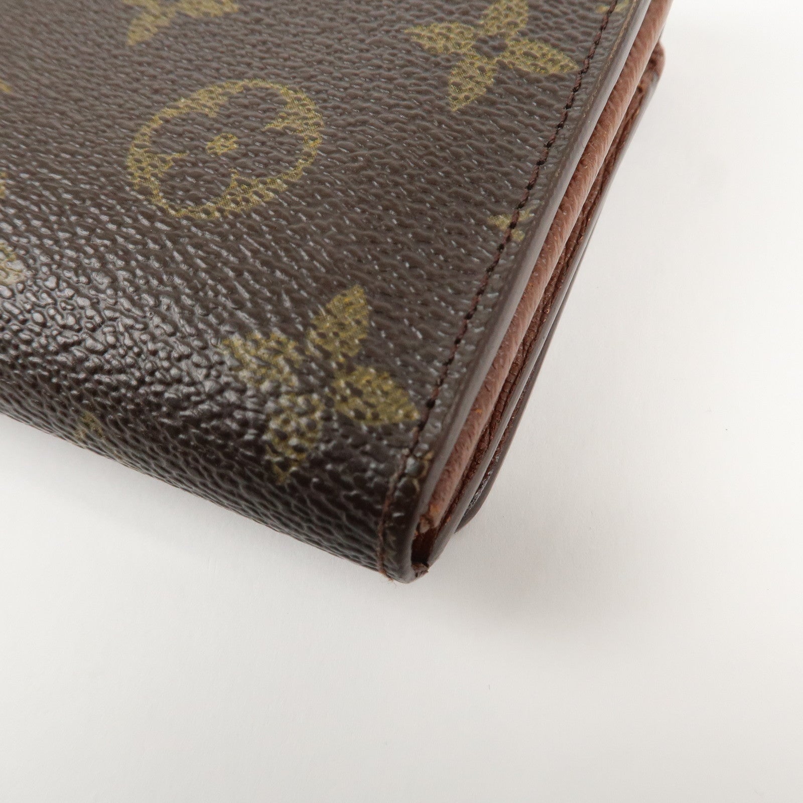Louis Vuitton Monogram Porte Monnaie Billets Tresor Wallet M61730 Used