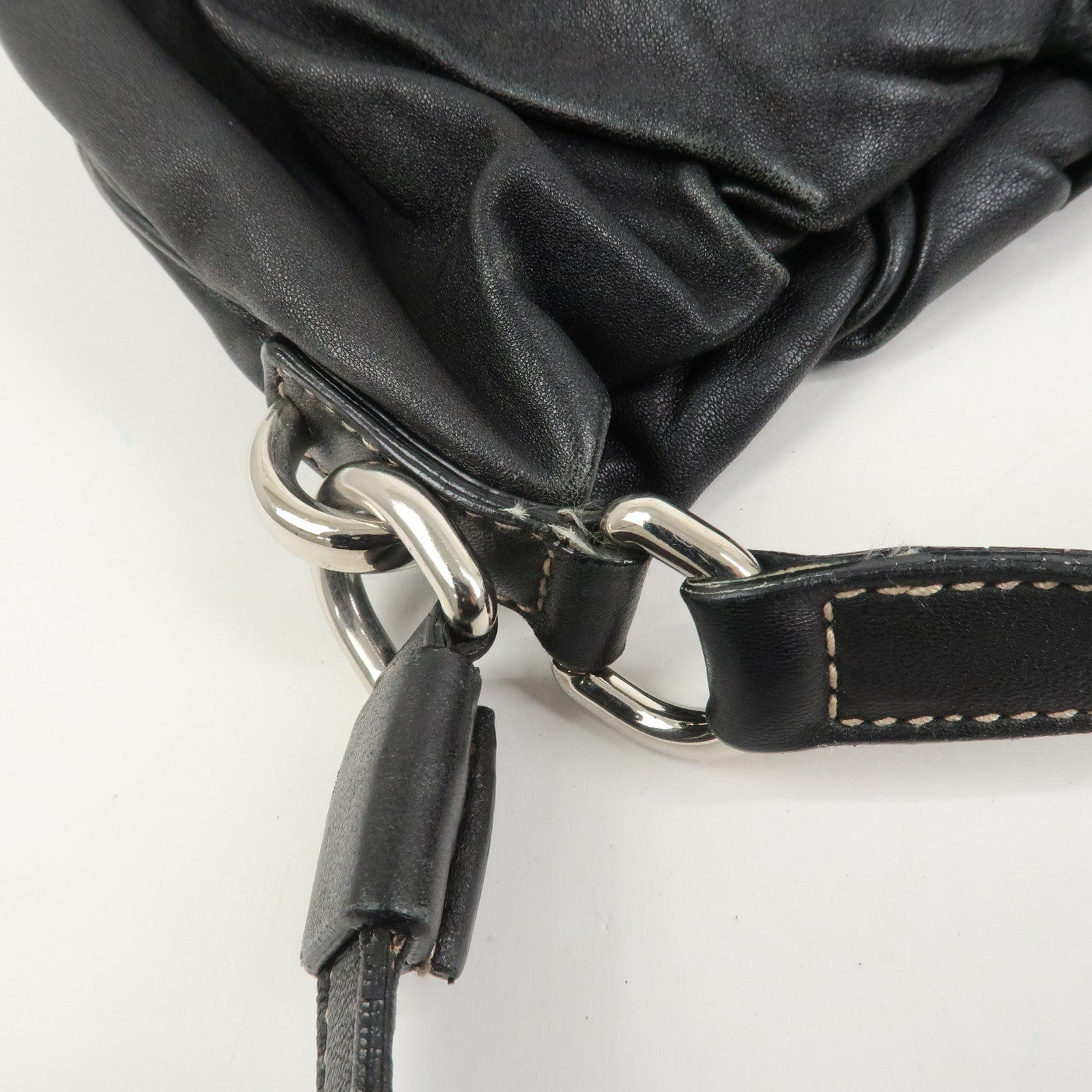 Dolce&Gabbana Leather 2Way Bag Shoulder Crossbody Bag Black