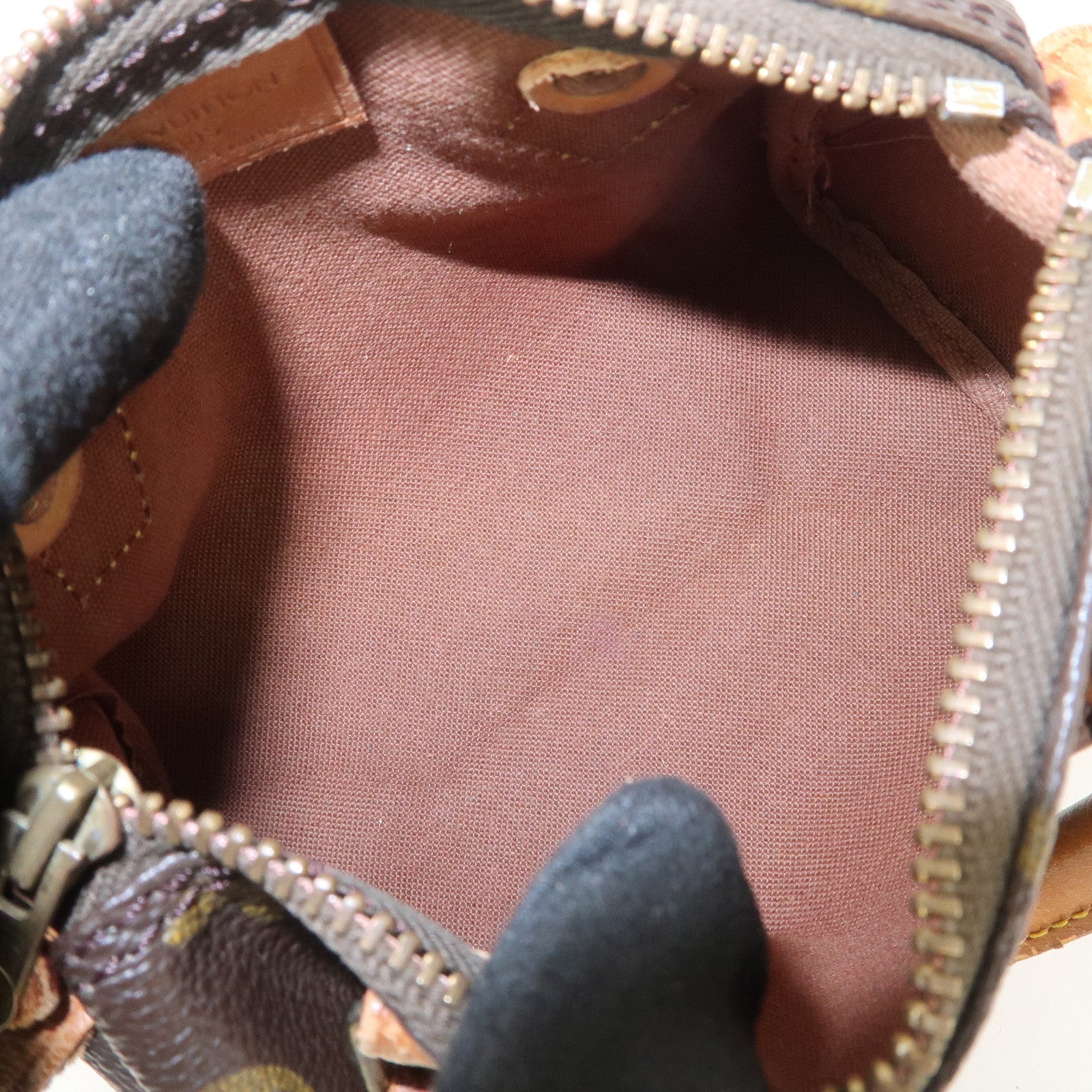 Louis Vuitton Monogram Mini Speedy Hand Bag Boston Bag Brown M41534